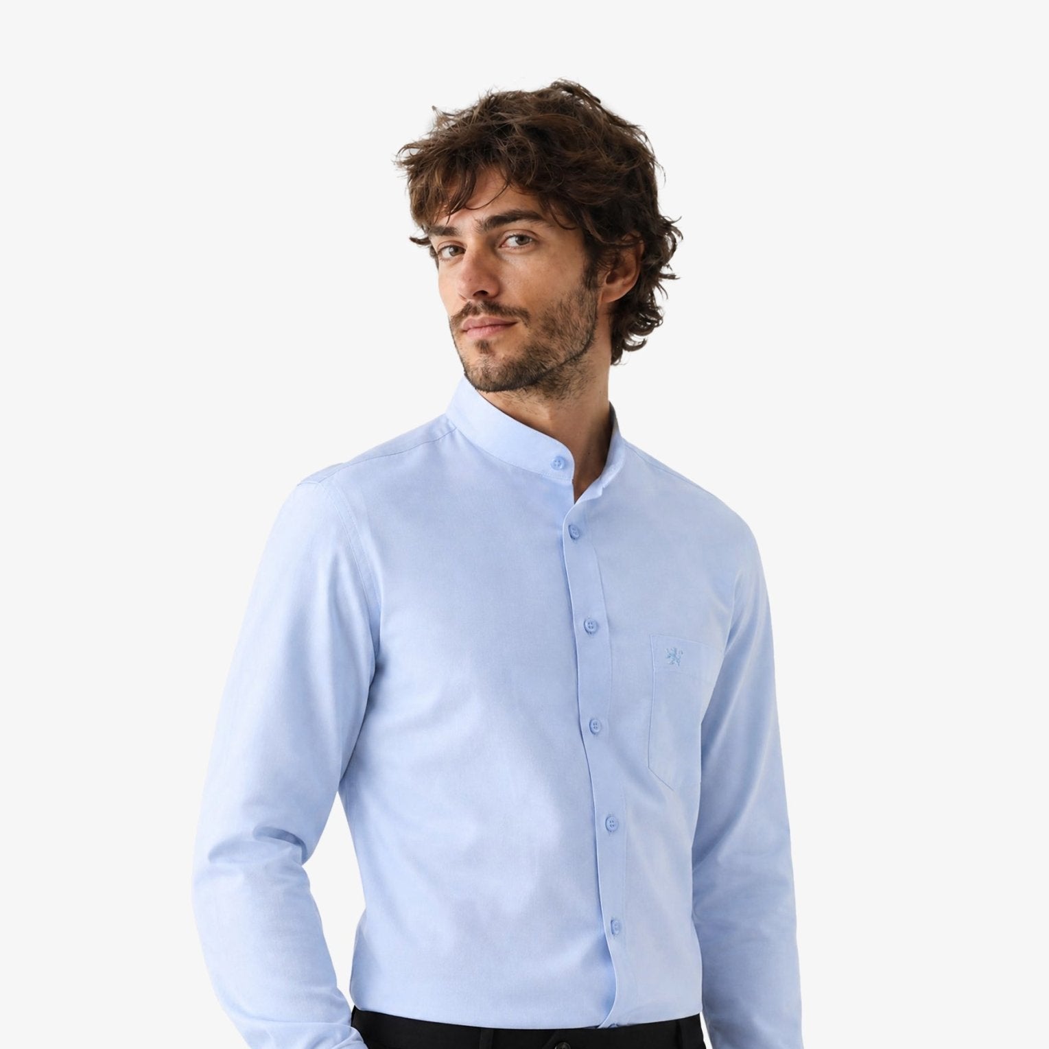 Manchester Camisa de Vestir Cuello Mao - Manchester