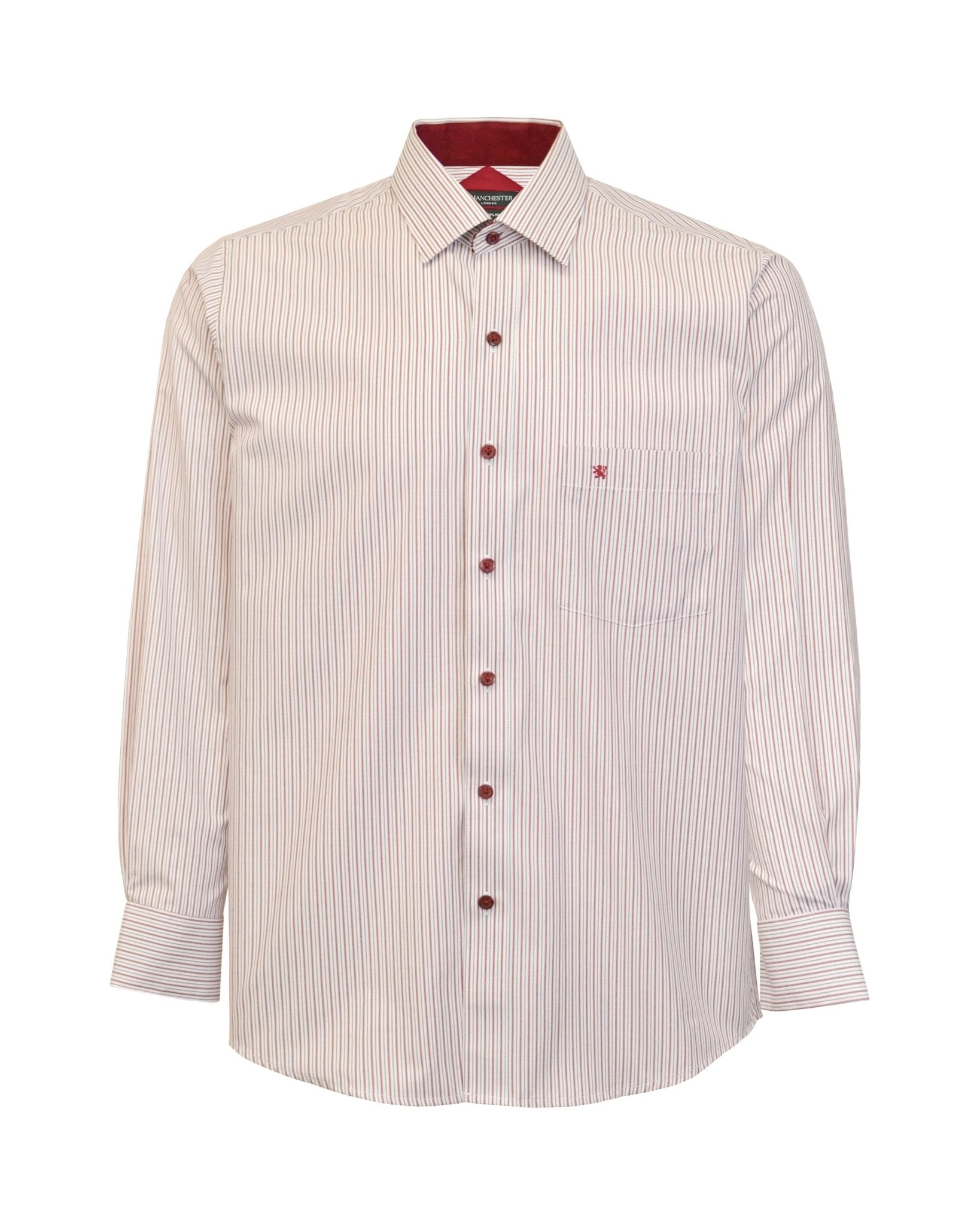 Manchester Camisa de Vestir Estampado de Líneas - Manchester