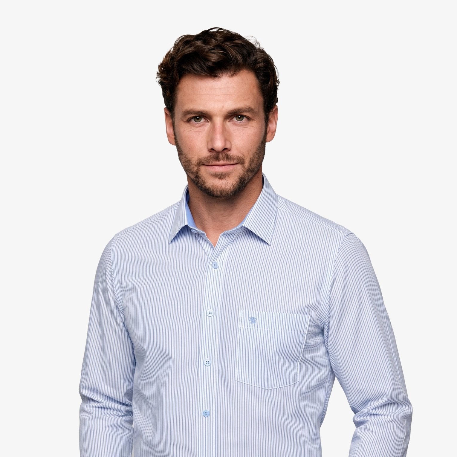 Manchester Camisa de Vestir Estampado de Líneas - Manchester