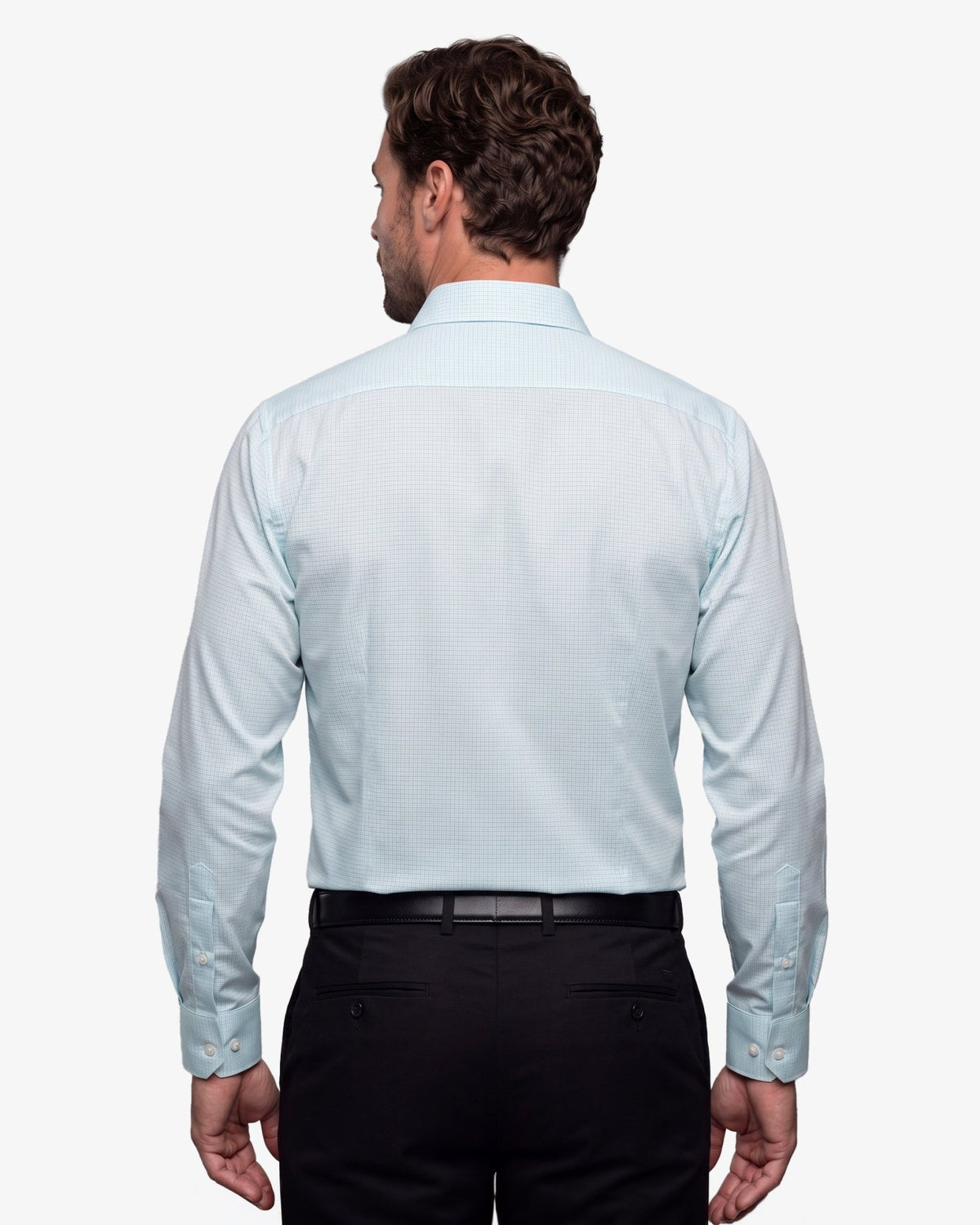 Manchester Camisa de Vestir Formal Minimalista de Textura Geométrica - Manchester