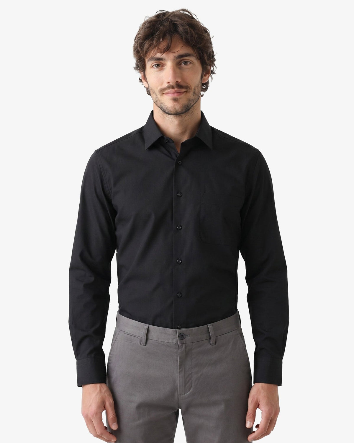 Manchester Camisa de Vestir Lisa Algodón y Poliéster - Manchester