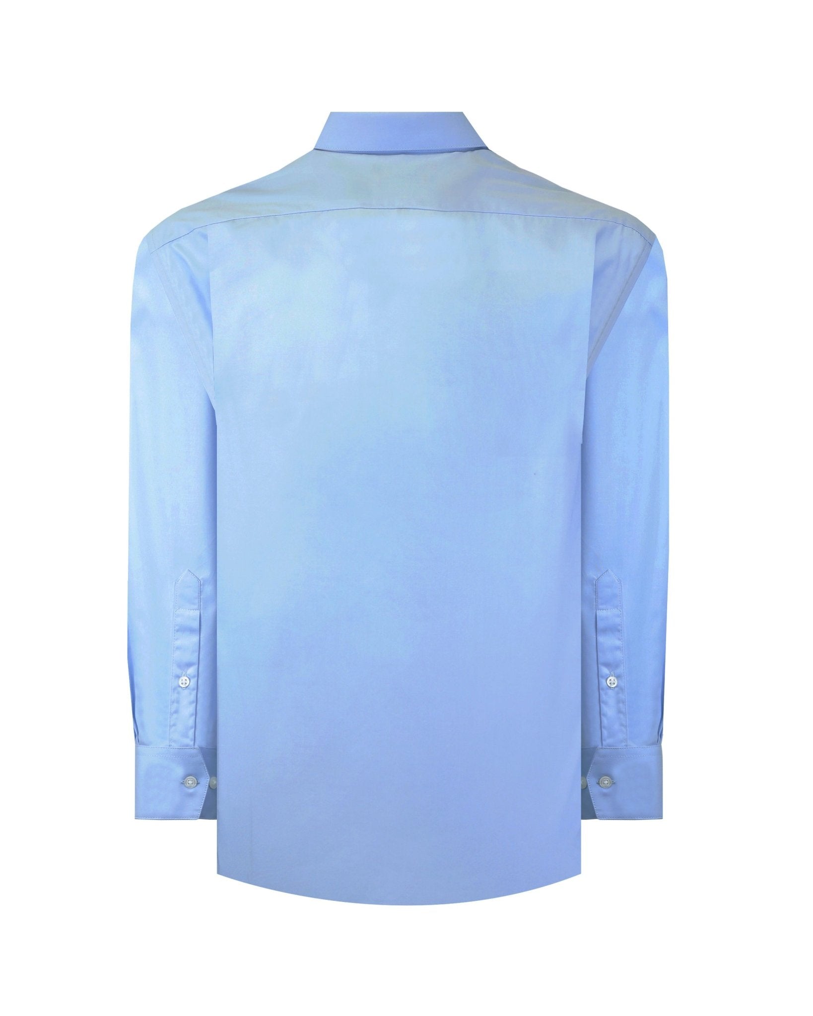 Manchester Camisa de Vestir Lisa Big and Tall Algodón y Poliéster con Cuello Ajustable - Manchester