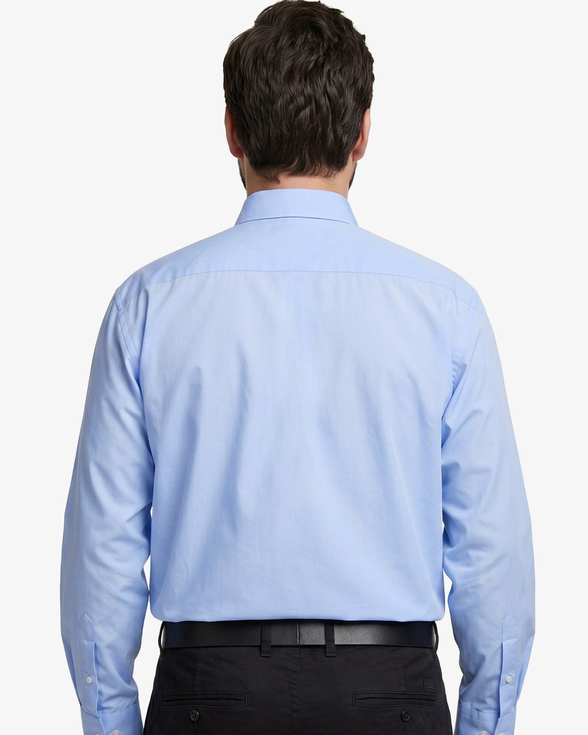 Manchester Camisa de Vestir Lisa Big and Tall - Manga Larga - Manchester
