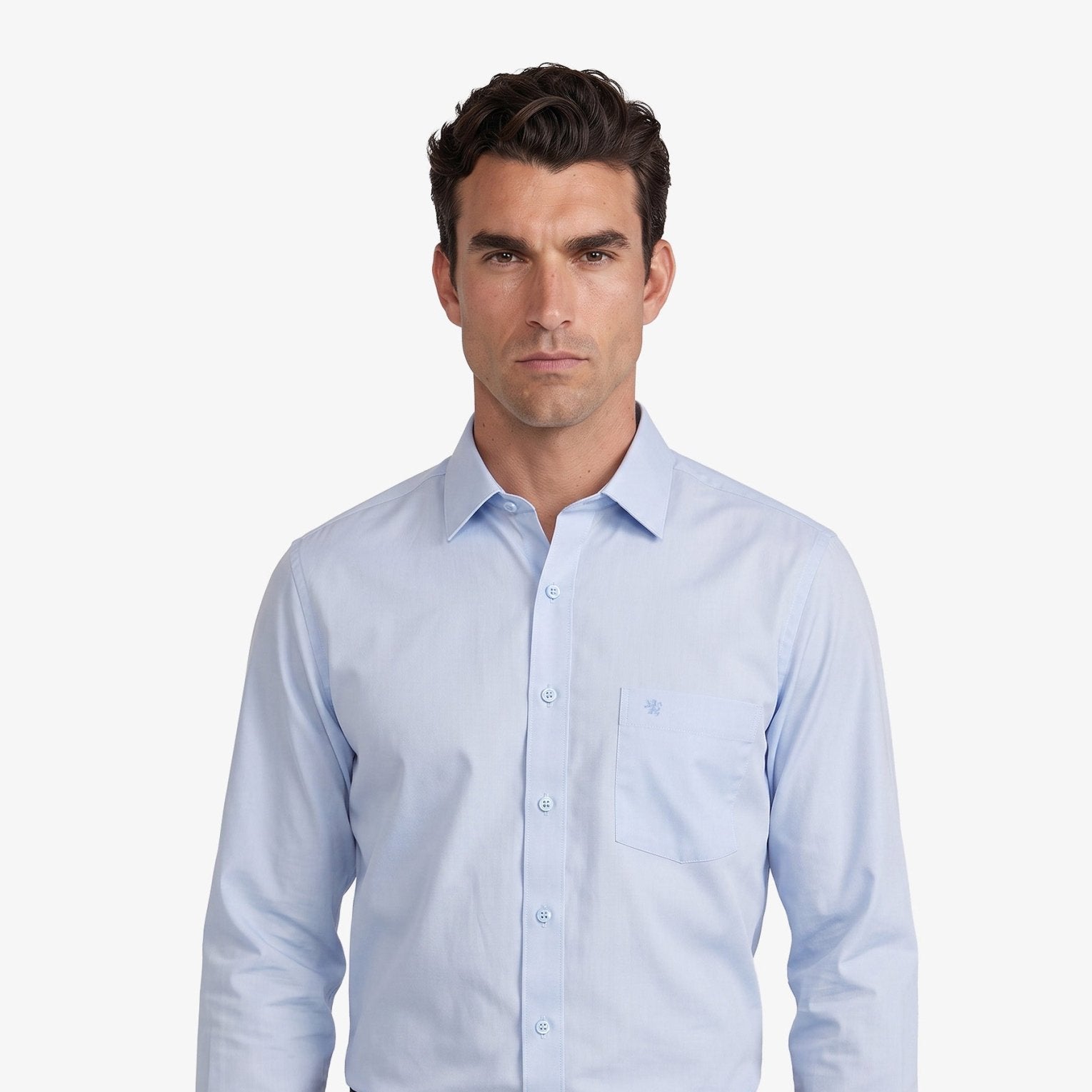 Manchester Camisa de Vestir Mezcla de Algodón y Poliéster - Cuello Ajustable - Manchester