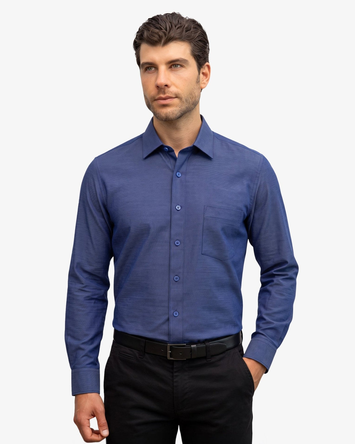 Manchester Camisa de Vestir Premium Cuello Ajustable - Manchester