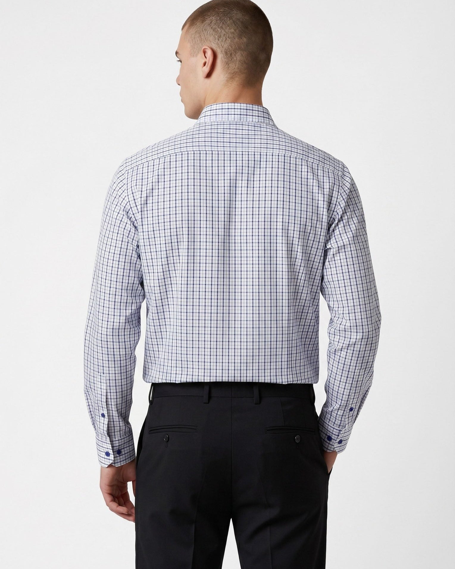 Manchester Camisa de Vestir Rayas Finas Slim Fit - Manchester