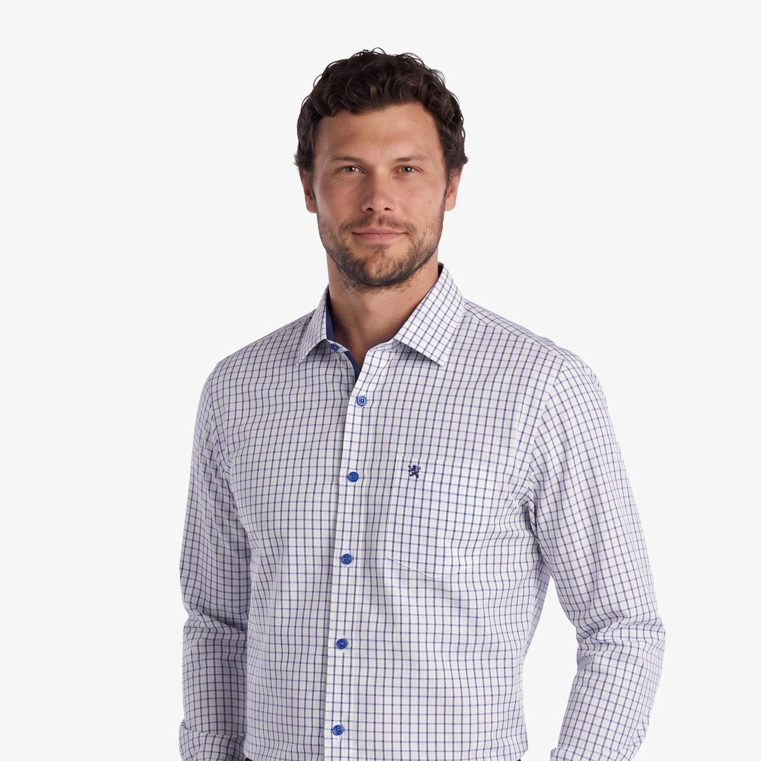 Manchester Camisa de Vestir Rayas Finas Slim Fit - Manchester