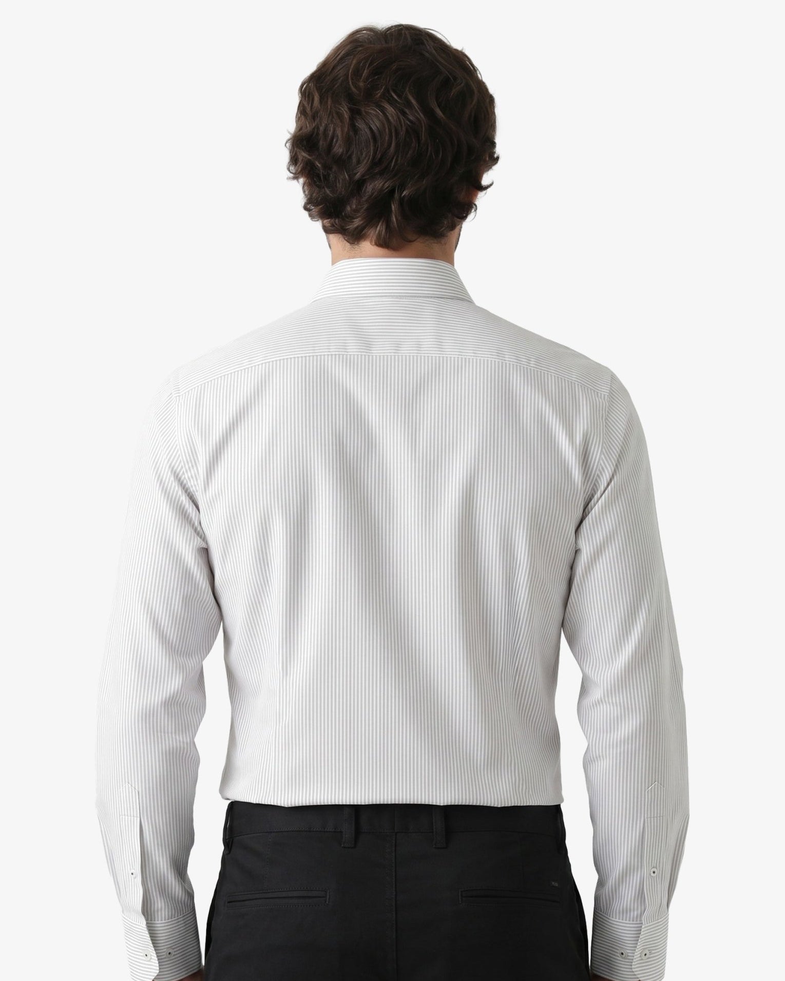 Manchester Camisa de Vestir Regular Fit con Rayas en Algodón y Poliéster - Manchester