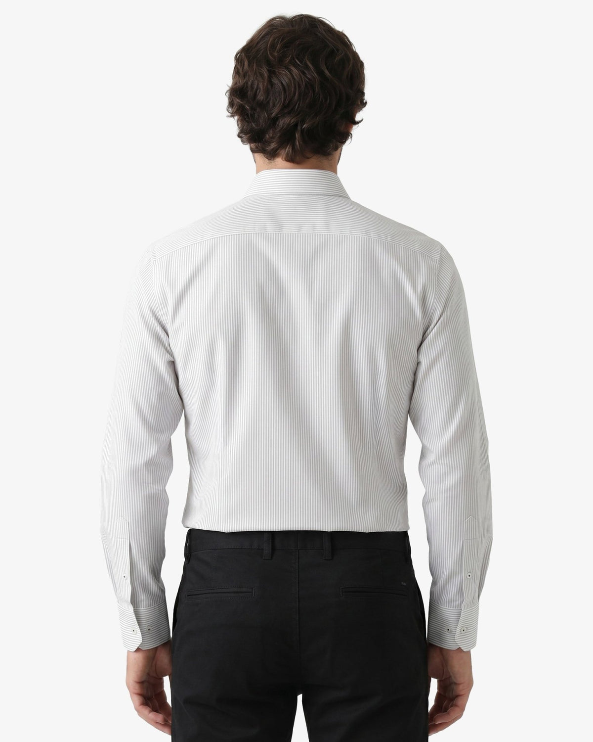 Manchester Camisa de Vestir Regular Fit con Rayas en Algodón y Poliéster - Manchester