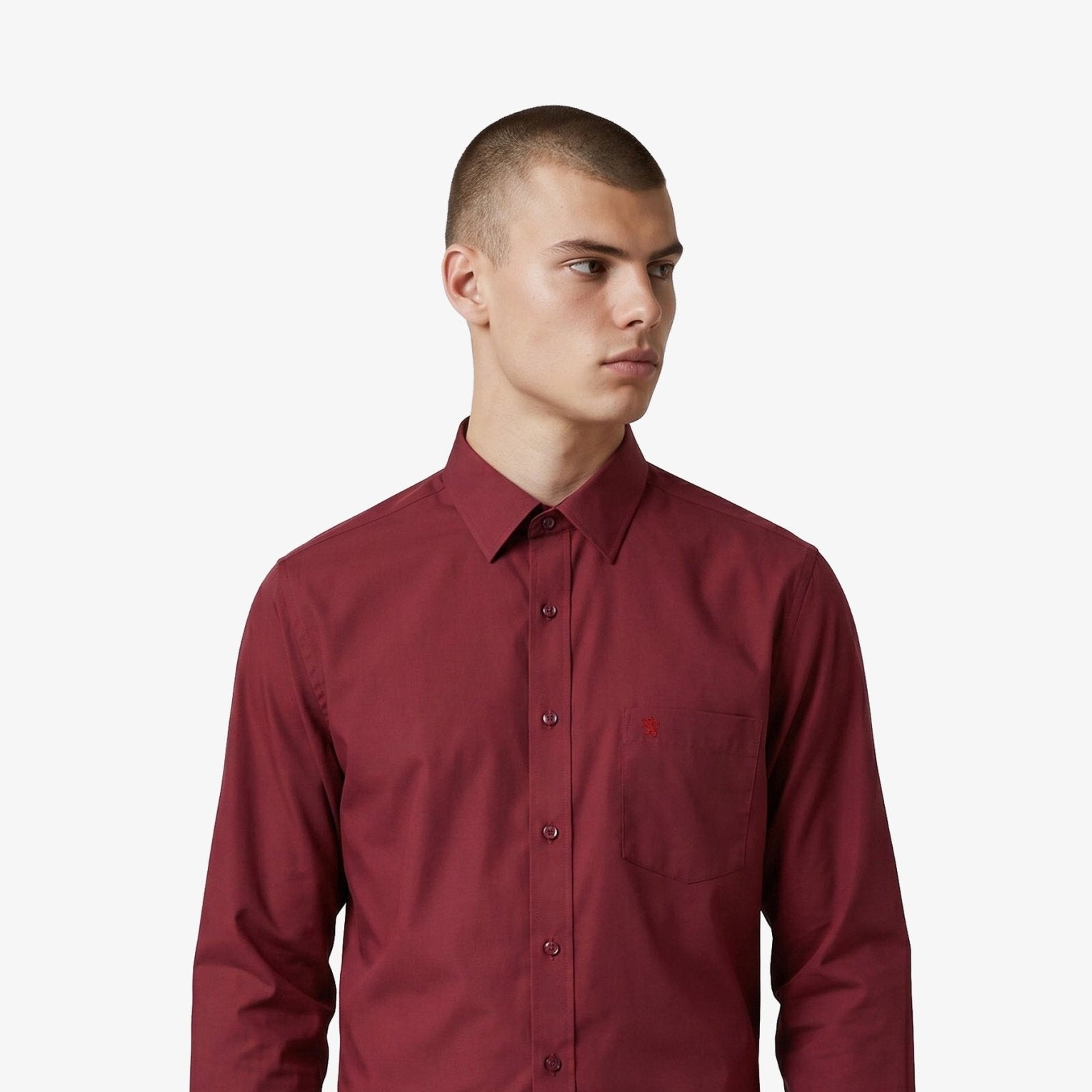 Manchester Camisa de Vestir Slim Fit Algodón y Poliéster- Manga Larga - Manchester
