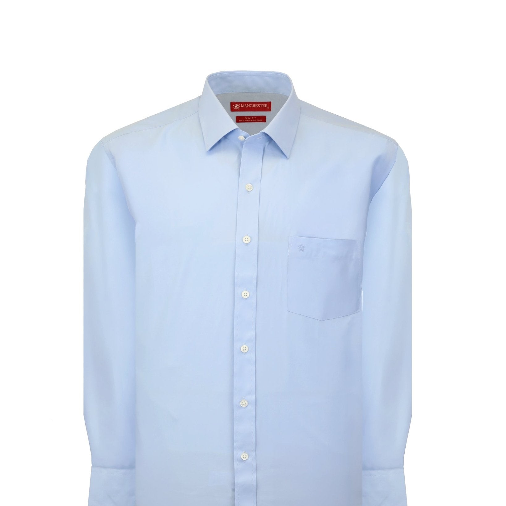 Manchester Camisa de Vestir Slim Fit Algodón y Poliéster- Manga Larga - Manchester