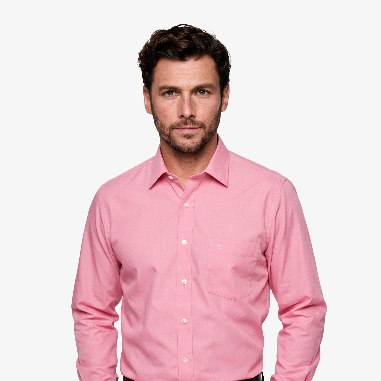 Manchester Camisa de Vestir Slim Fit Algodón y Poliéster- Manga Larga - Manchester
