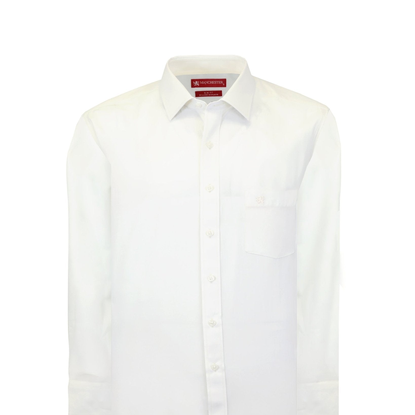 Manchester Camisa de Vestir Slim Fit Algodón y Poliéster- Manga Larga - Manchester