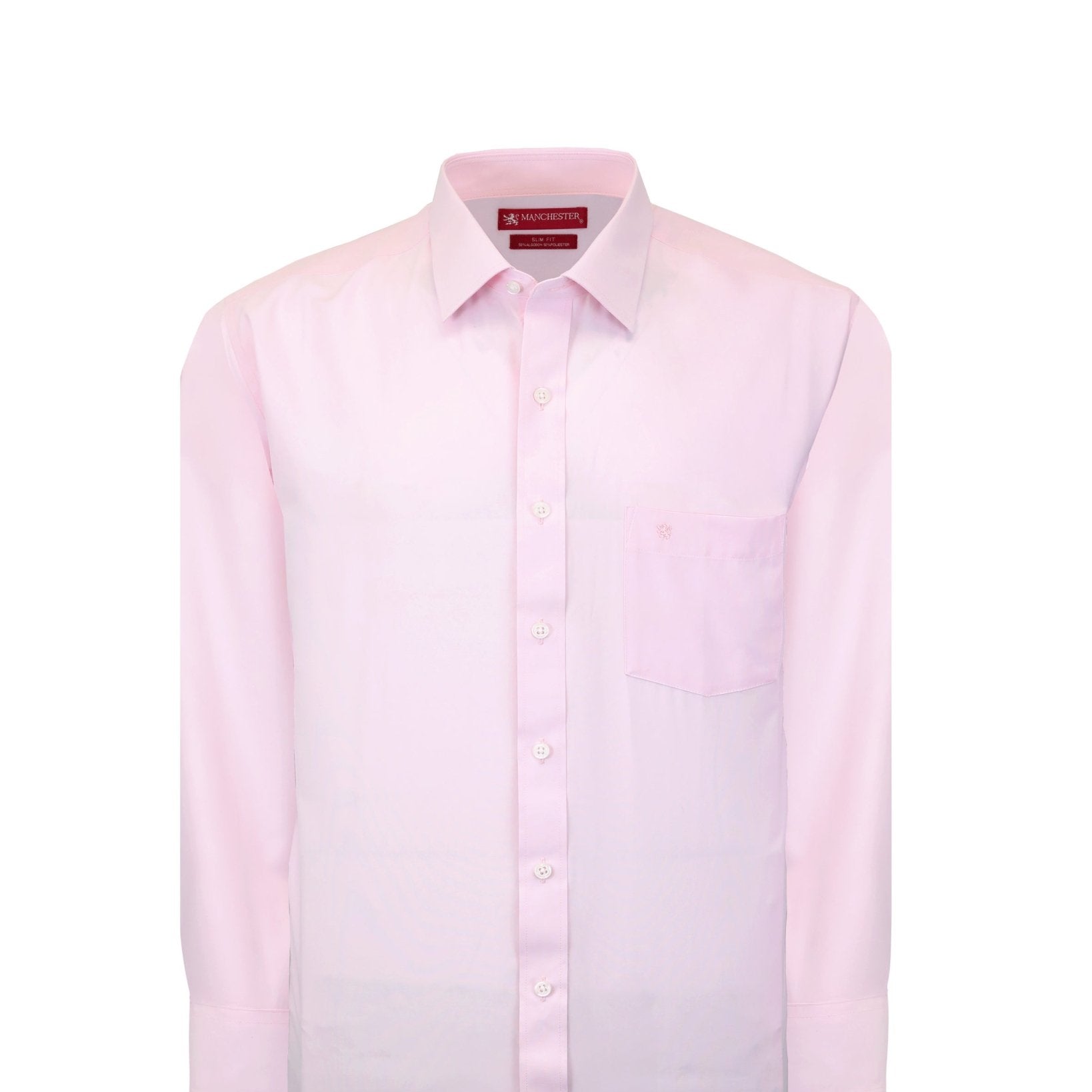 Manchester Camisa de Vestir Slim Fit Algodón y Poliéster- Manga Larga - Manchester