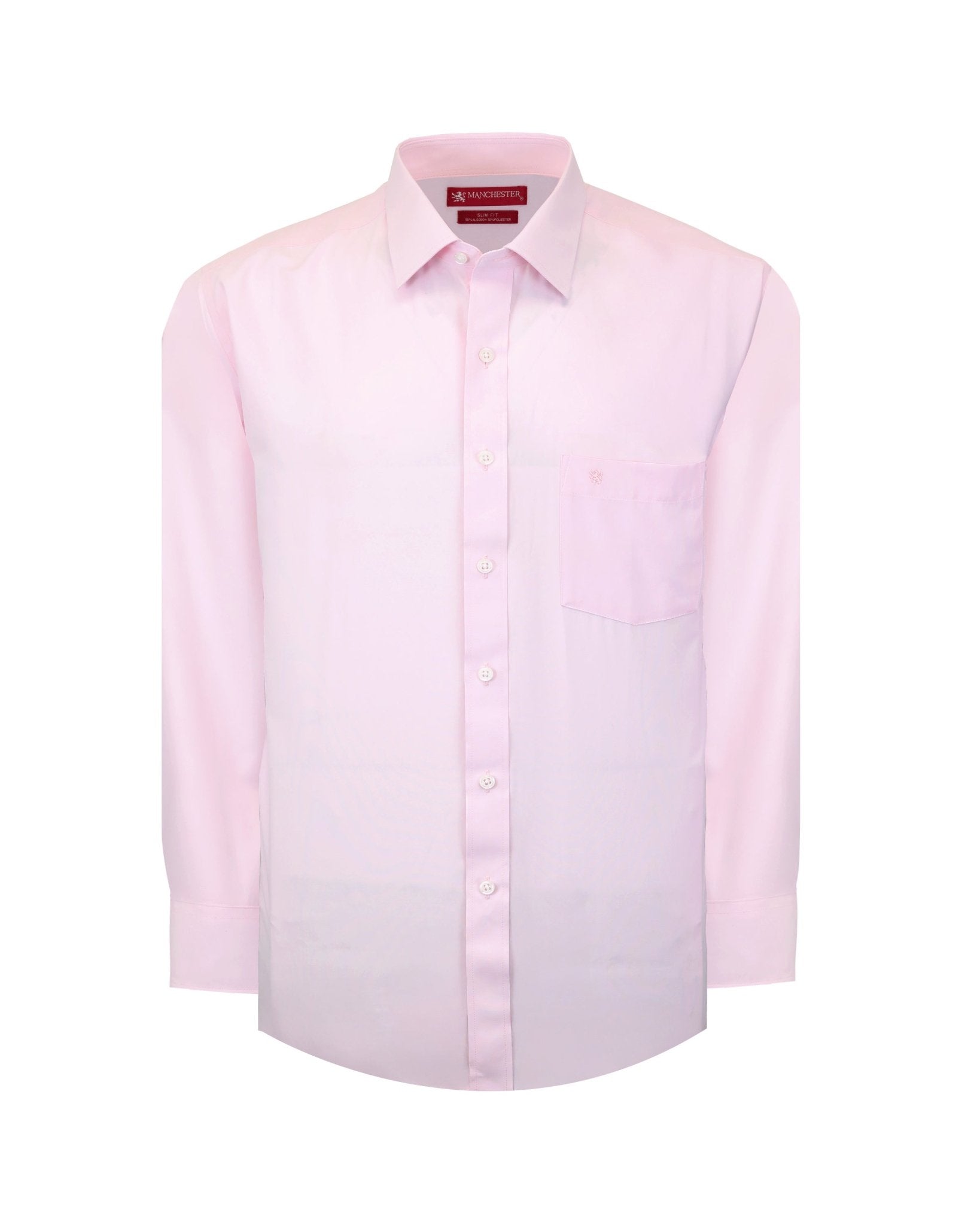 Manchester Camisa de Vestir Slim Fit Algodón y Poliéster- Manga Larga - Manchester