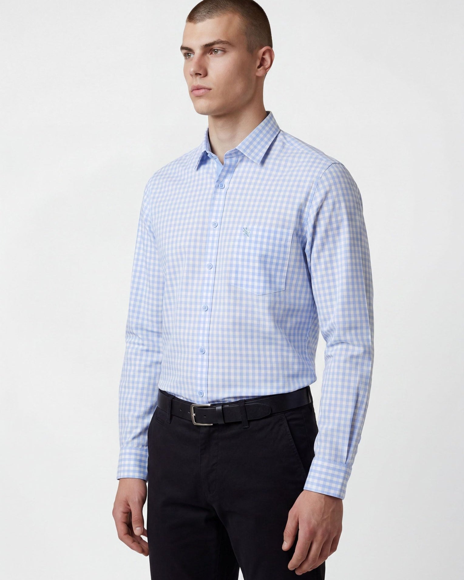 Manchester Camisa de Vestir Slim Fit Cuadros Tradicionales - Manga Larga - Manchester
