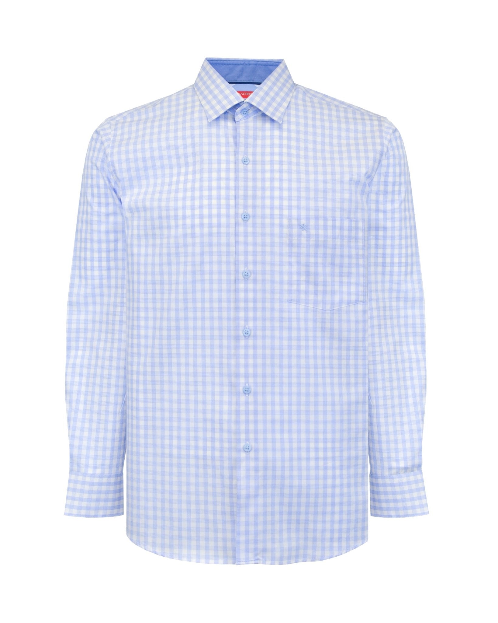 Manchester Camisa de Vestir Slim Fit Cuadros Tradicionales - Manga Larga - Manchester