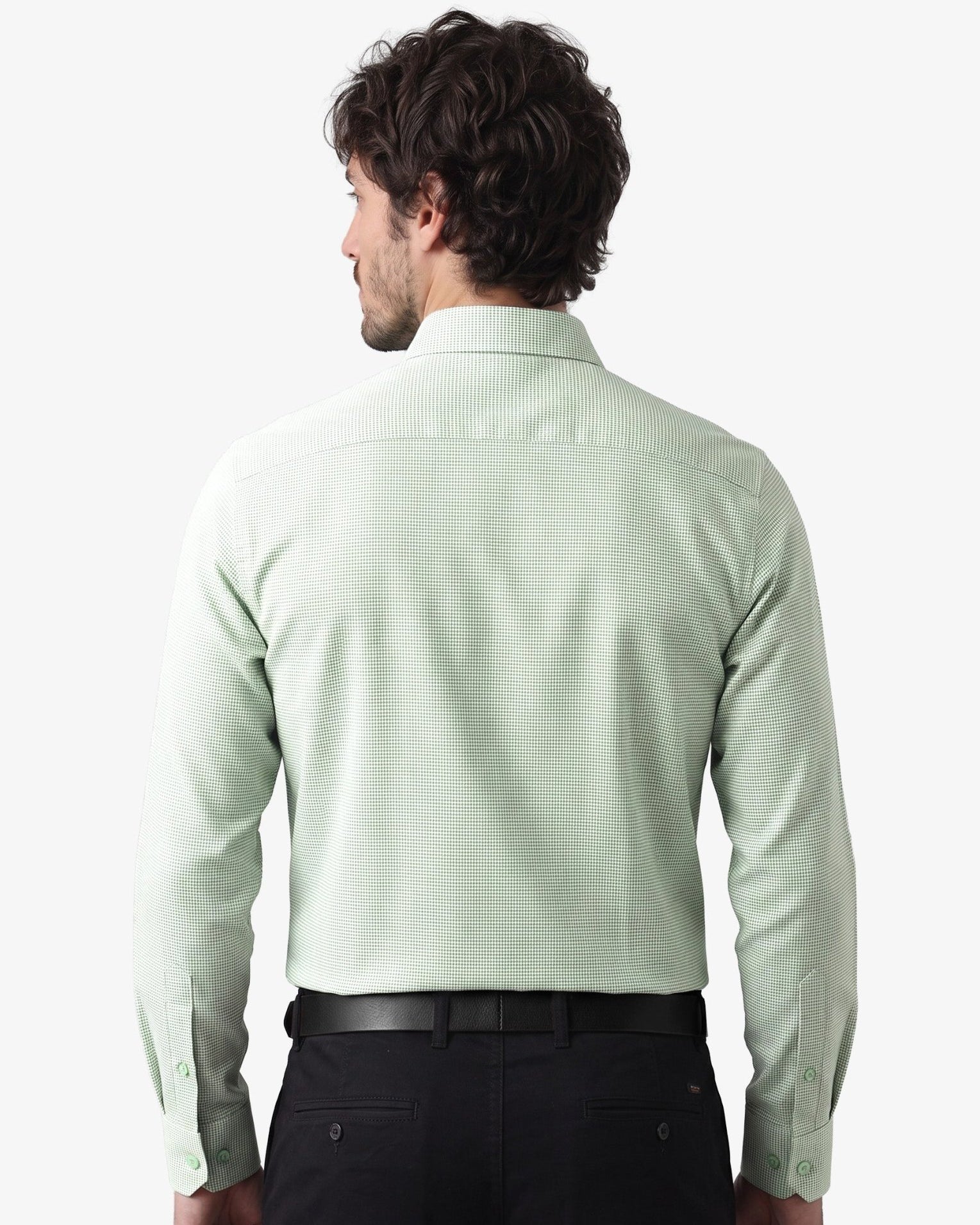 Manchester Camisa de Vestir Slim Fit Mezcla Algodón y Poliéster Manga Larga - Manchester