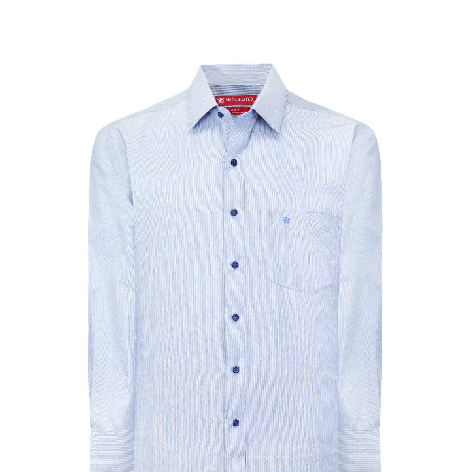 Manchester Camisa de Vestir Slim Fit Mezcla Poliéster y Algodón - Manchester