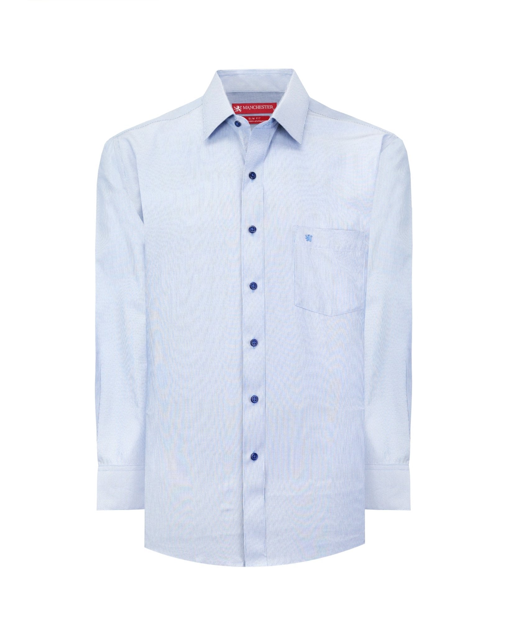 Manchester Camisa de Vestir Slim Fit Mezcla Poliéster y Algodón - Manchester