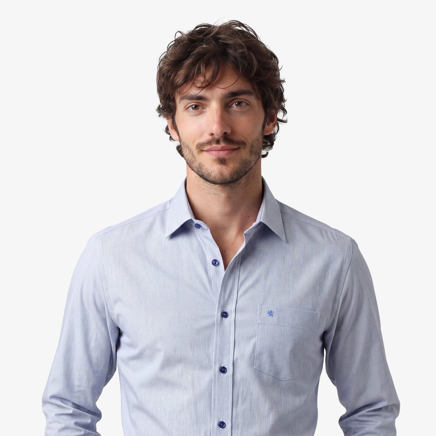 Manchester Camisa de Vestir Slim Fit Mezcla Poliéster y Algodón - Manchester