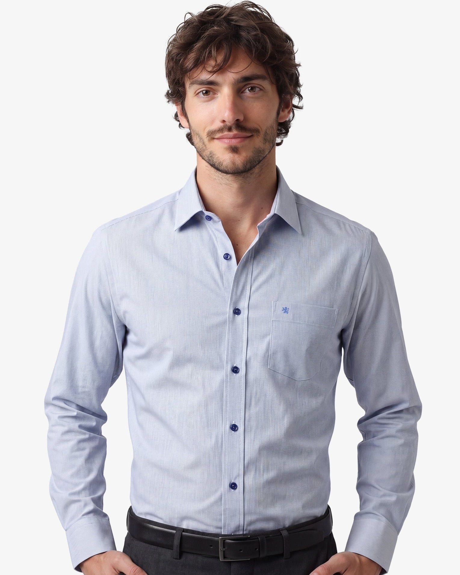 Manchester Camisa de Vestir Slim Fit Mezcla Poliéster y Algodón - Manchester