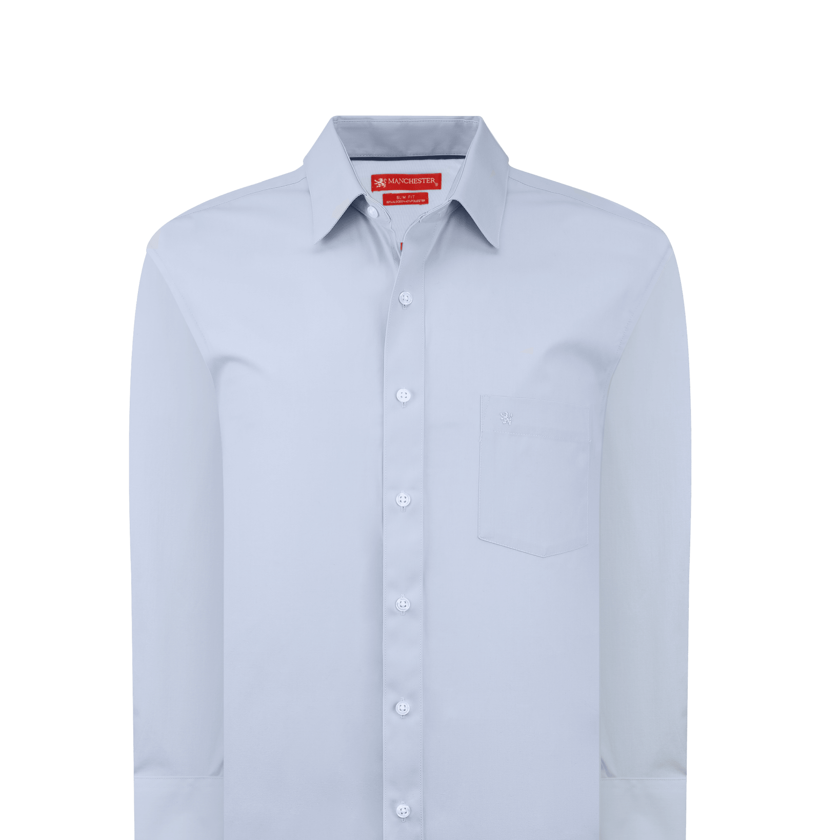 Manchester Camisa de Vestir Slim Fit Puños Convertibles - Mezcla de algodón - Manchester