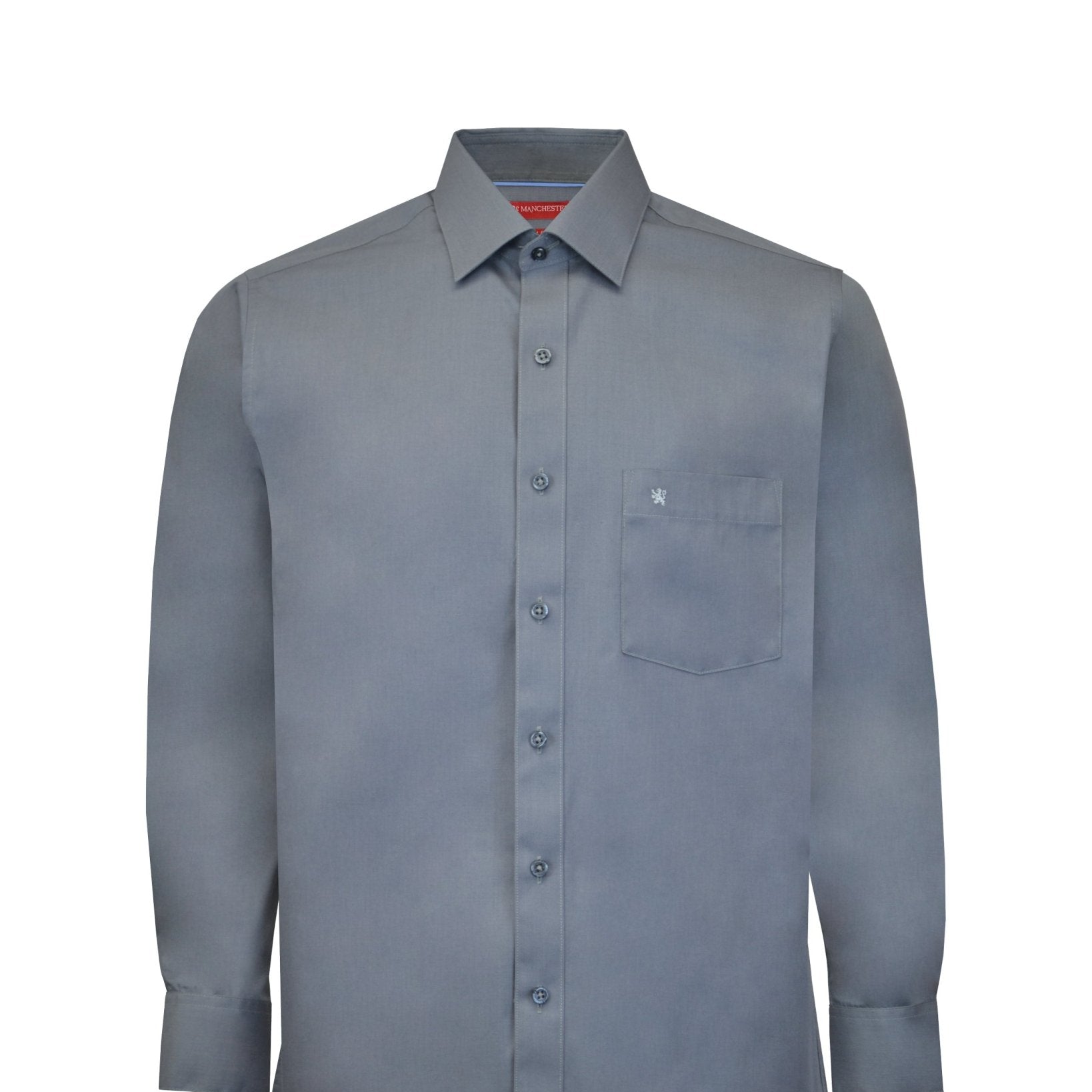 Manchester Camisa de Vestir Slim Fit Puños Convertibles - Mezcla de algodón - Manchester