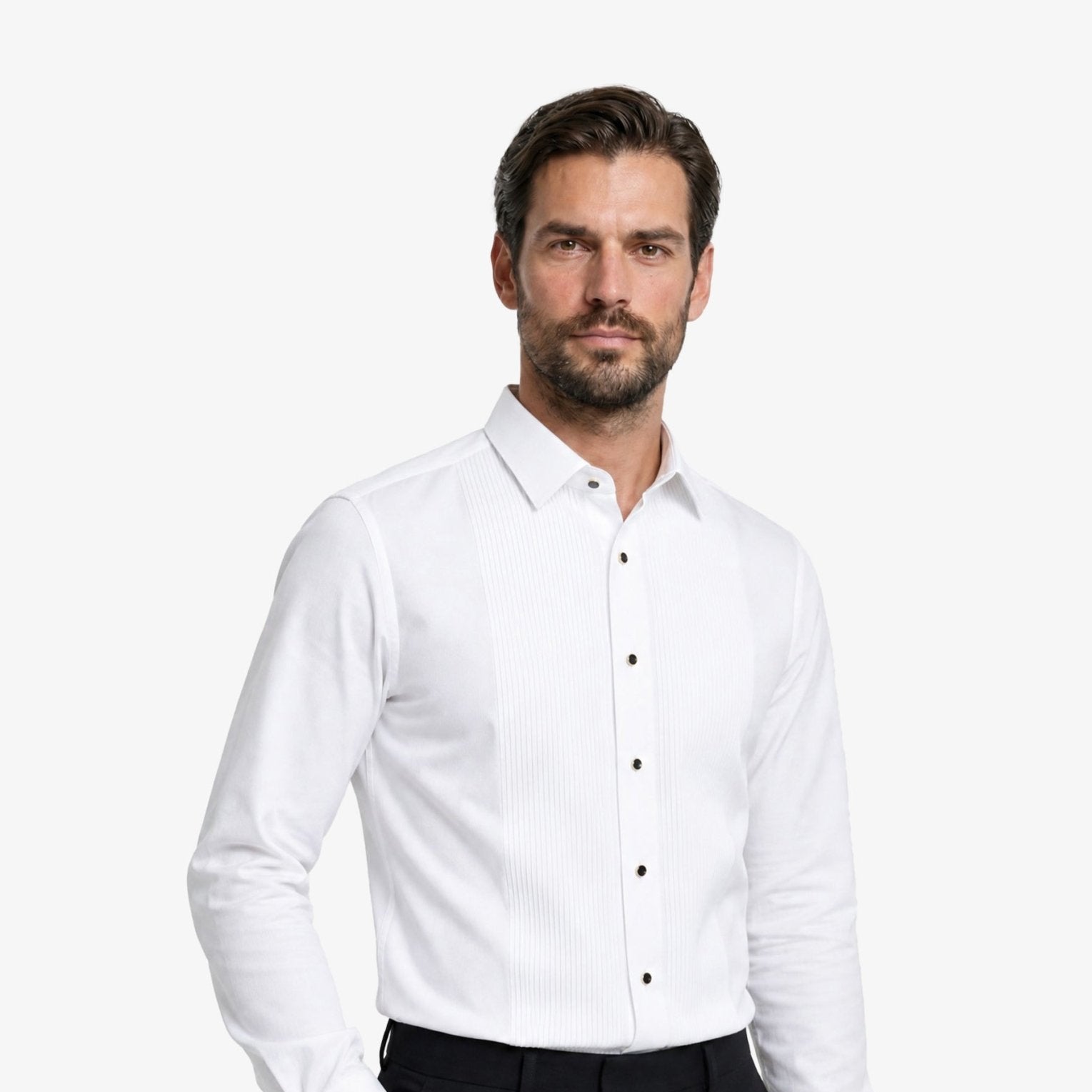 Manchester Camisa Etiqueta Slim Fit Cuello Ajustable Algodón y Poliéster - Manchester