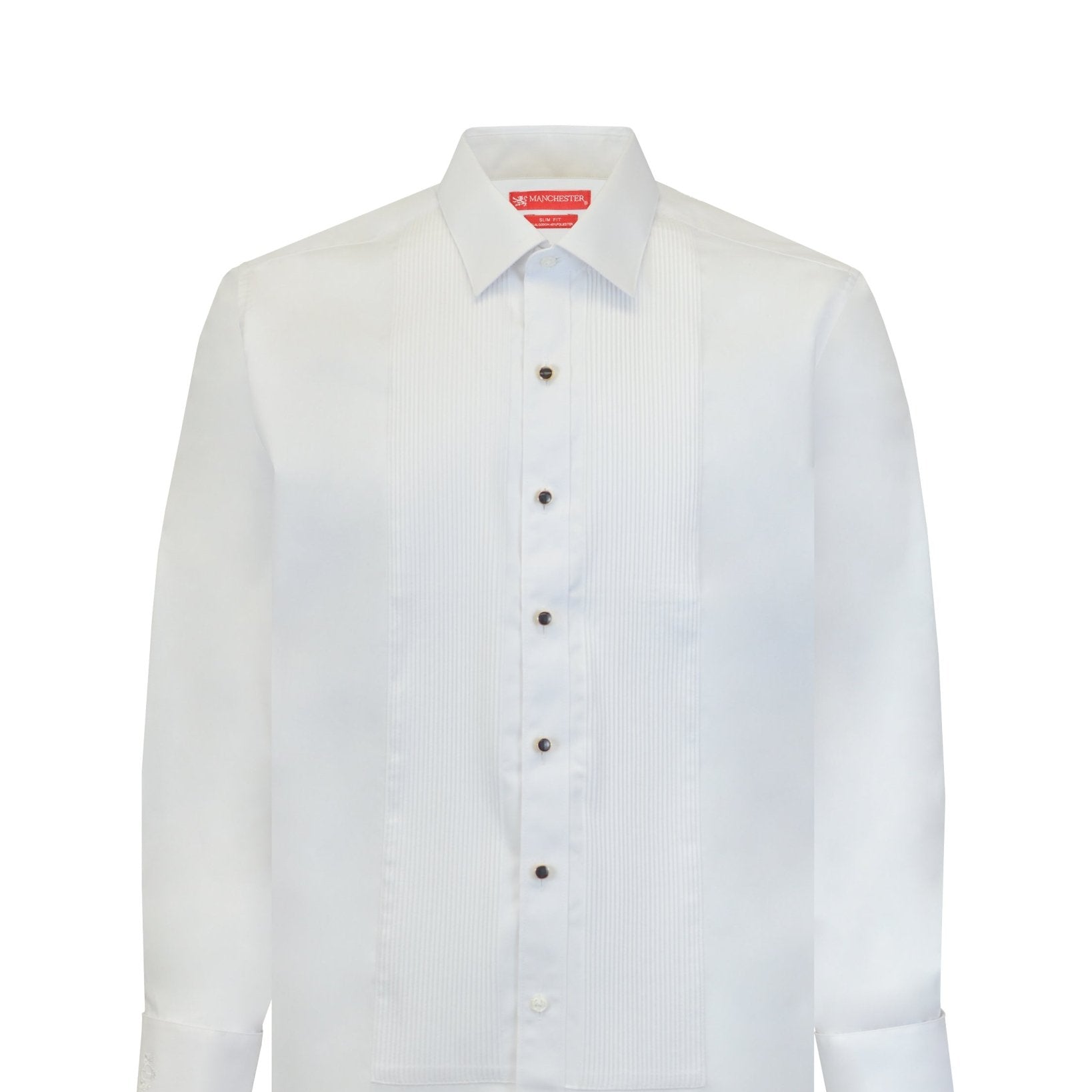 Manchester Camisa Etiqueta Slim Fit Cuello Ajustable Algodón y Poliéster - Manchester