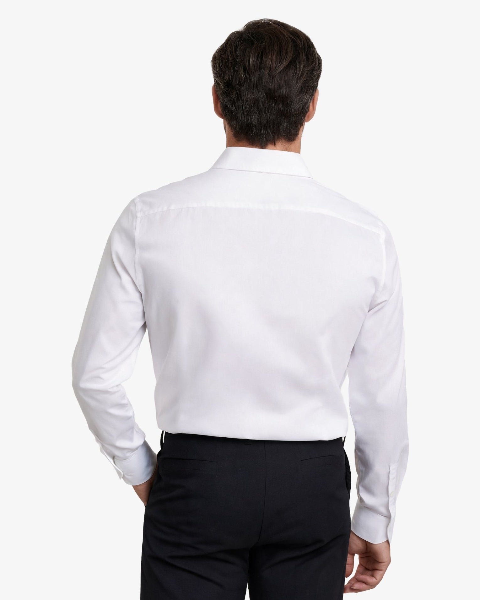Manchester Camisa Etiqueta Slim Fit Cuello Ajustable Algodón y Poliéster - Manchester