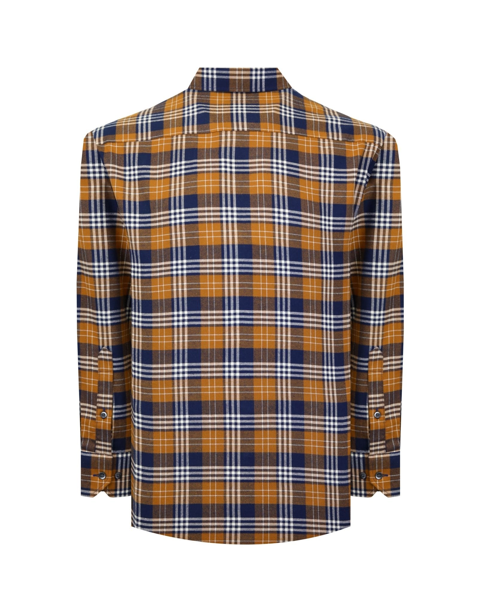 Manchester Camisa Franela Button Down Cuadrado - 100% Algodón - Manchester