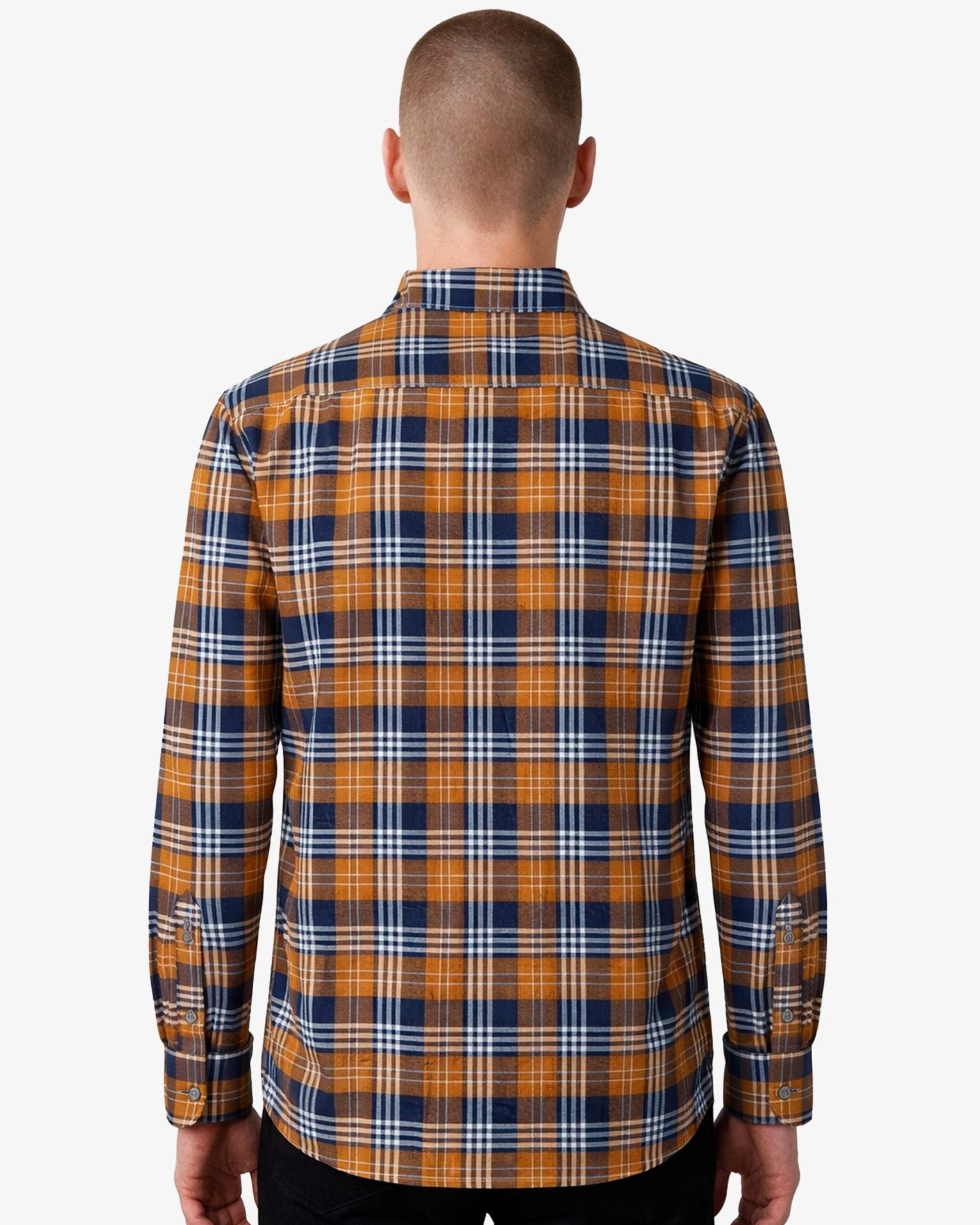 Manchester Camisa Franela Button Down Cuadrado - 100% Algodón - Manchester