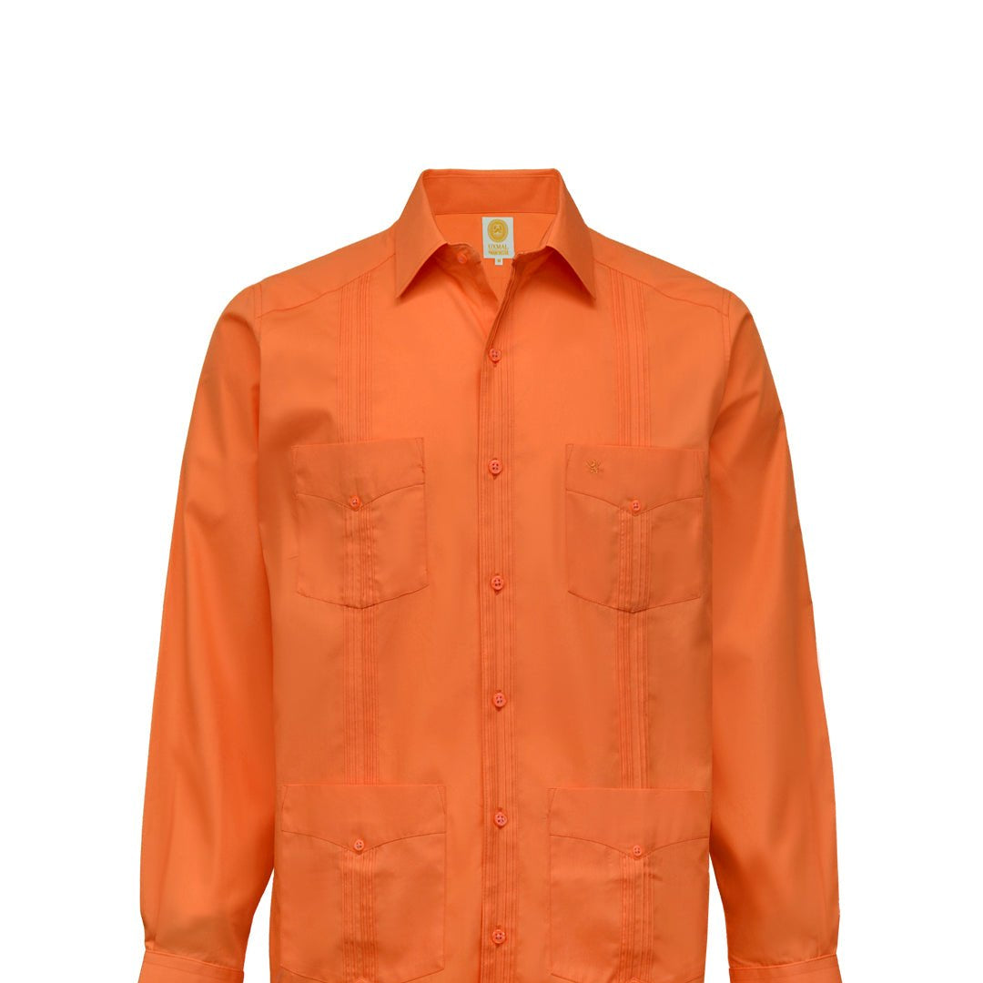 Manchester Camisa Guayabera 100% Algodón - Manga Larga - Manchester