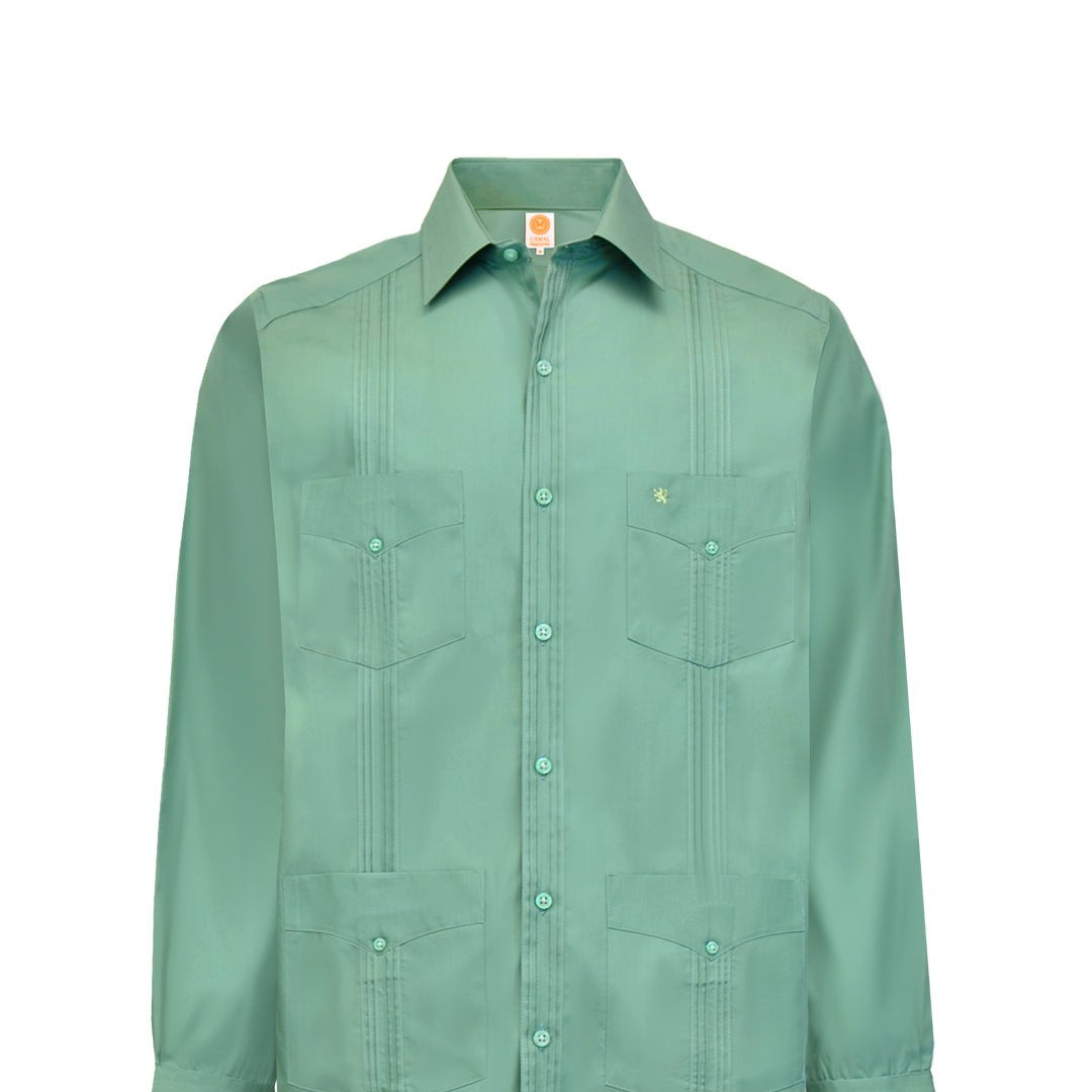 Manchester Camisa Guayabera 100% Algodón - Manga Larga - Manchester