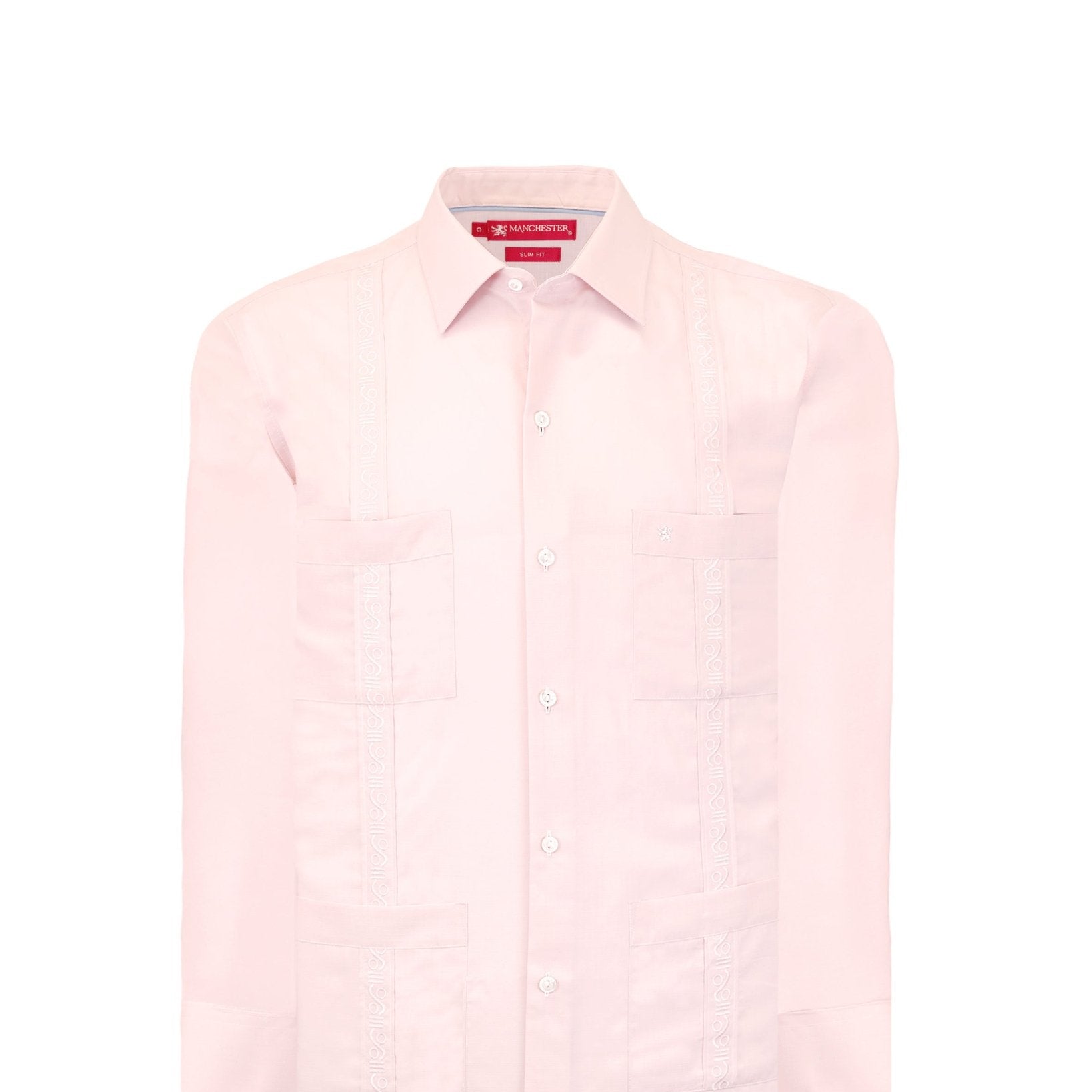 Manchester Camisa Guayabera Casual Slim Fit Algodón y Poliéster - Manga Larga - Manchester