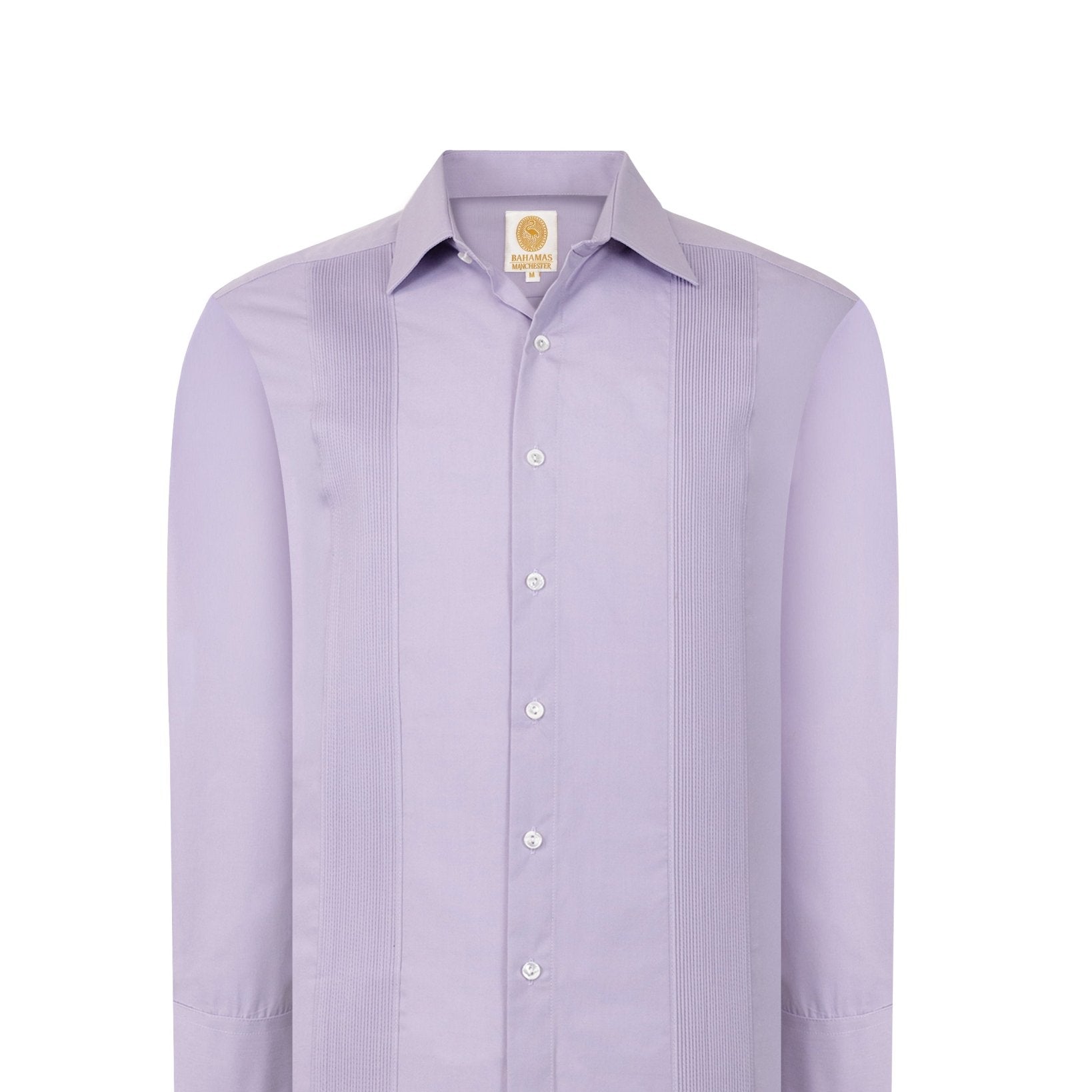 Manchester Camisa Guayabera Sin Bolsas Algodón-Poliéster - Manga Larga - Manchester