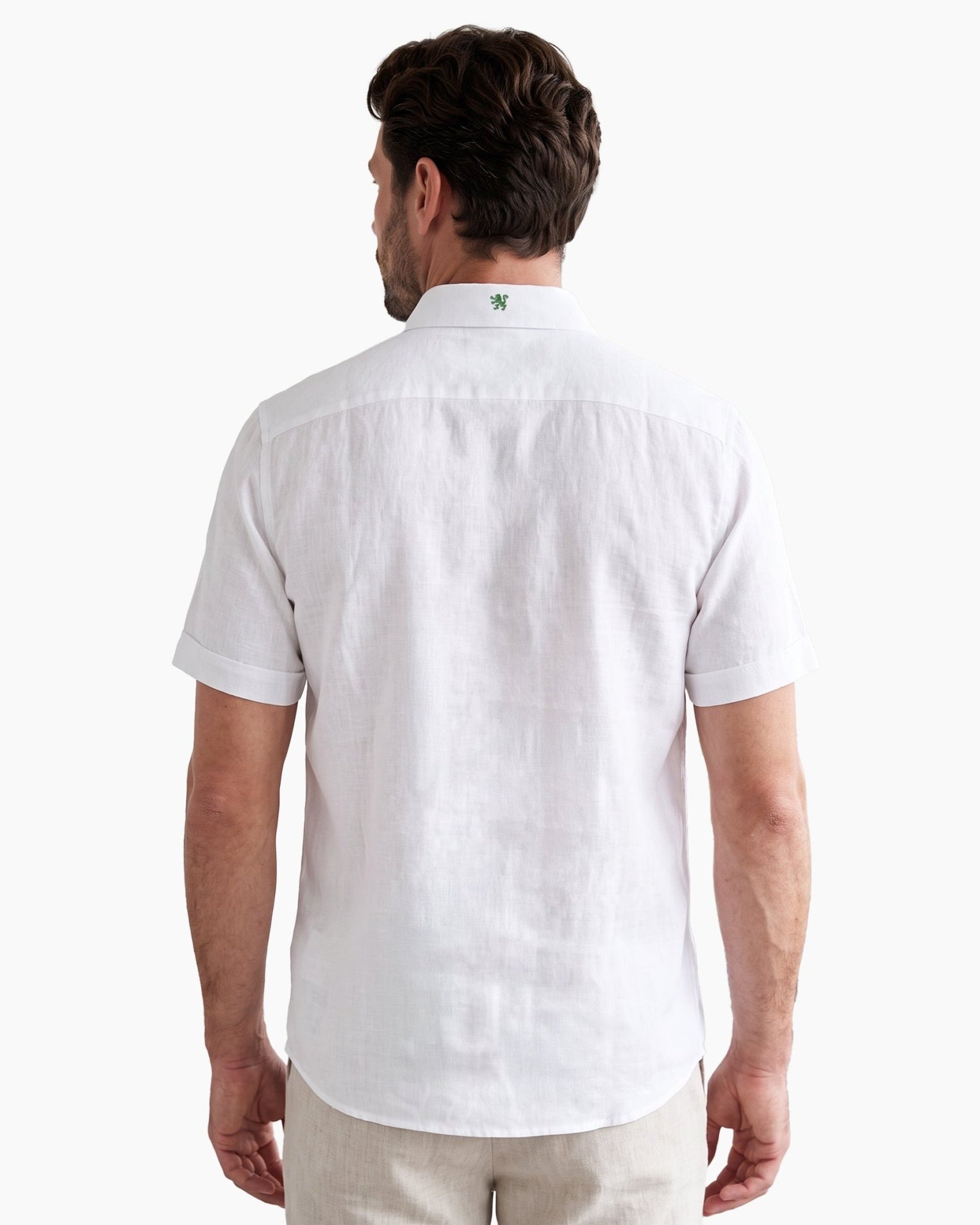 Manchester Camisa Lino Mundial 2026 Manga Corta - Frescura Tipo Guayabera - Manchester