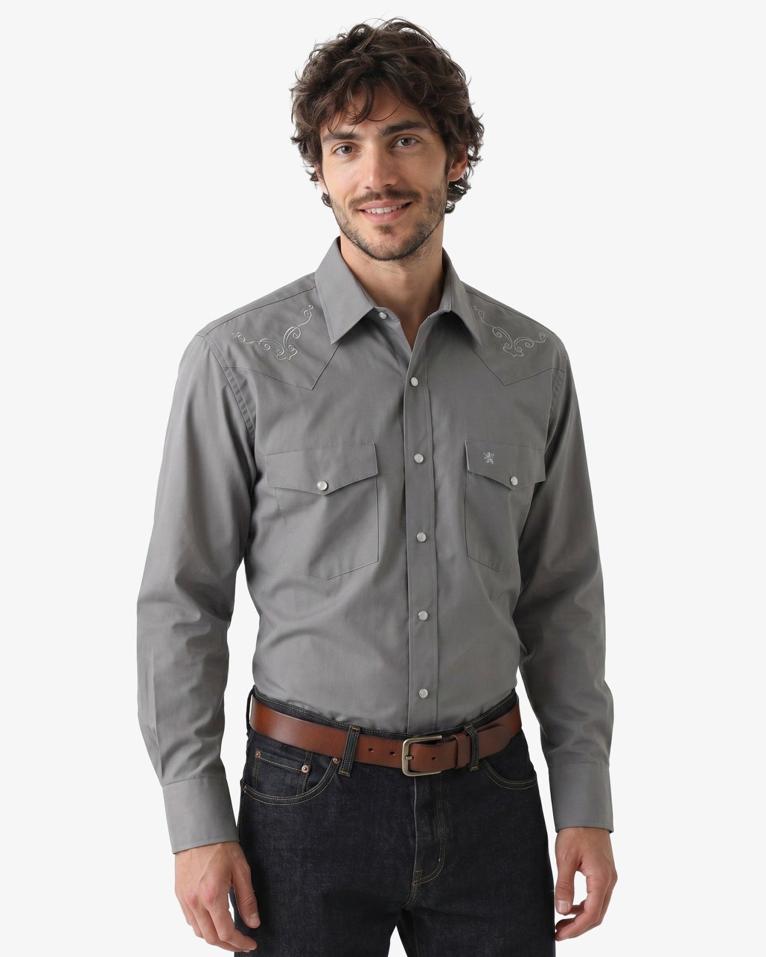 Manchester Camisa Vaquera Premium con Bordado Western - Manchester
