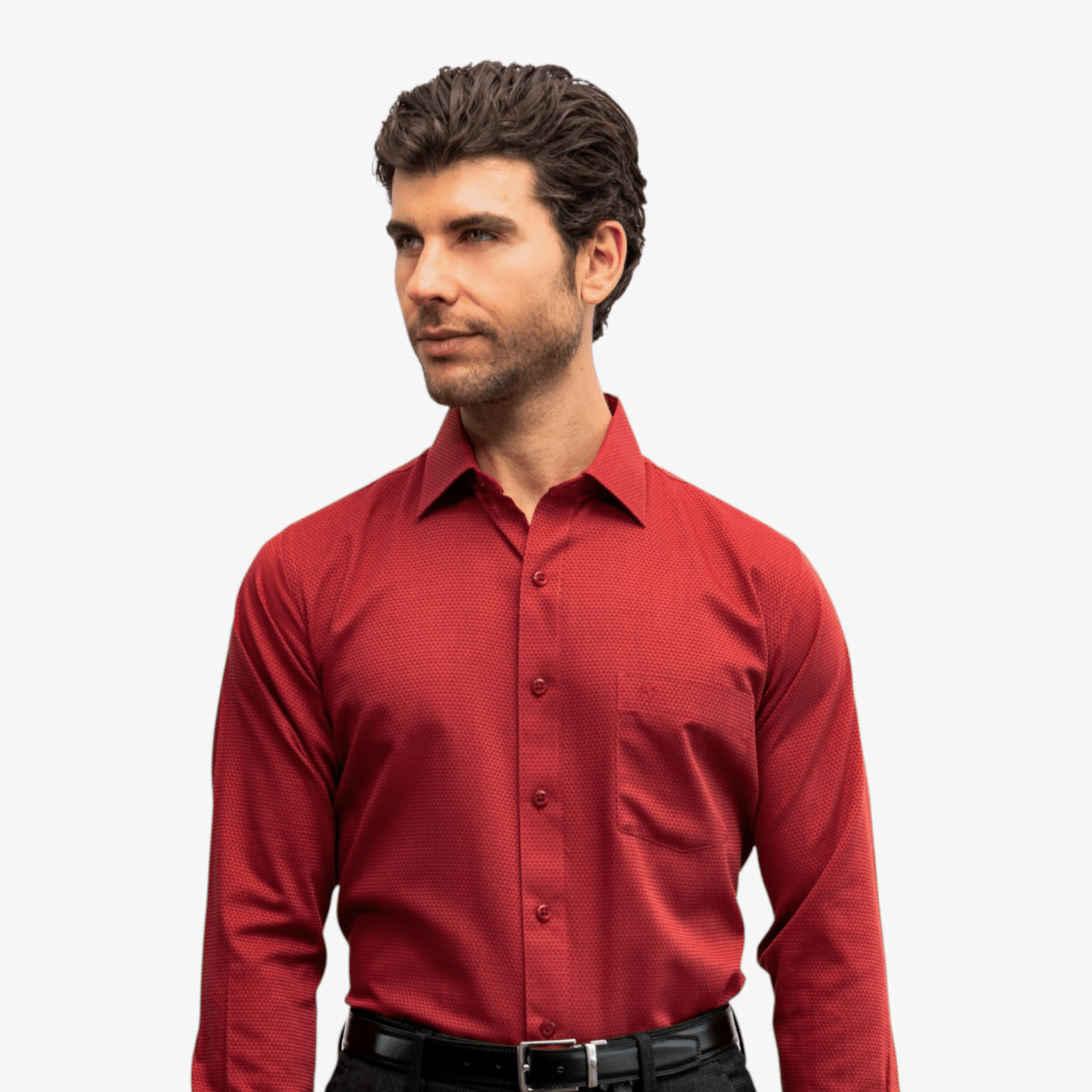 Manchester Camisa Vestir Algodón-Poliéster Diseño Liso Manga Larga - Manchester
