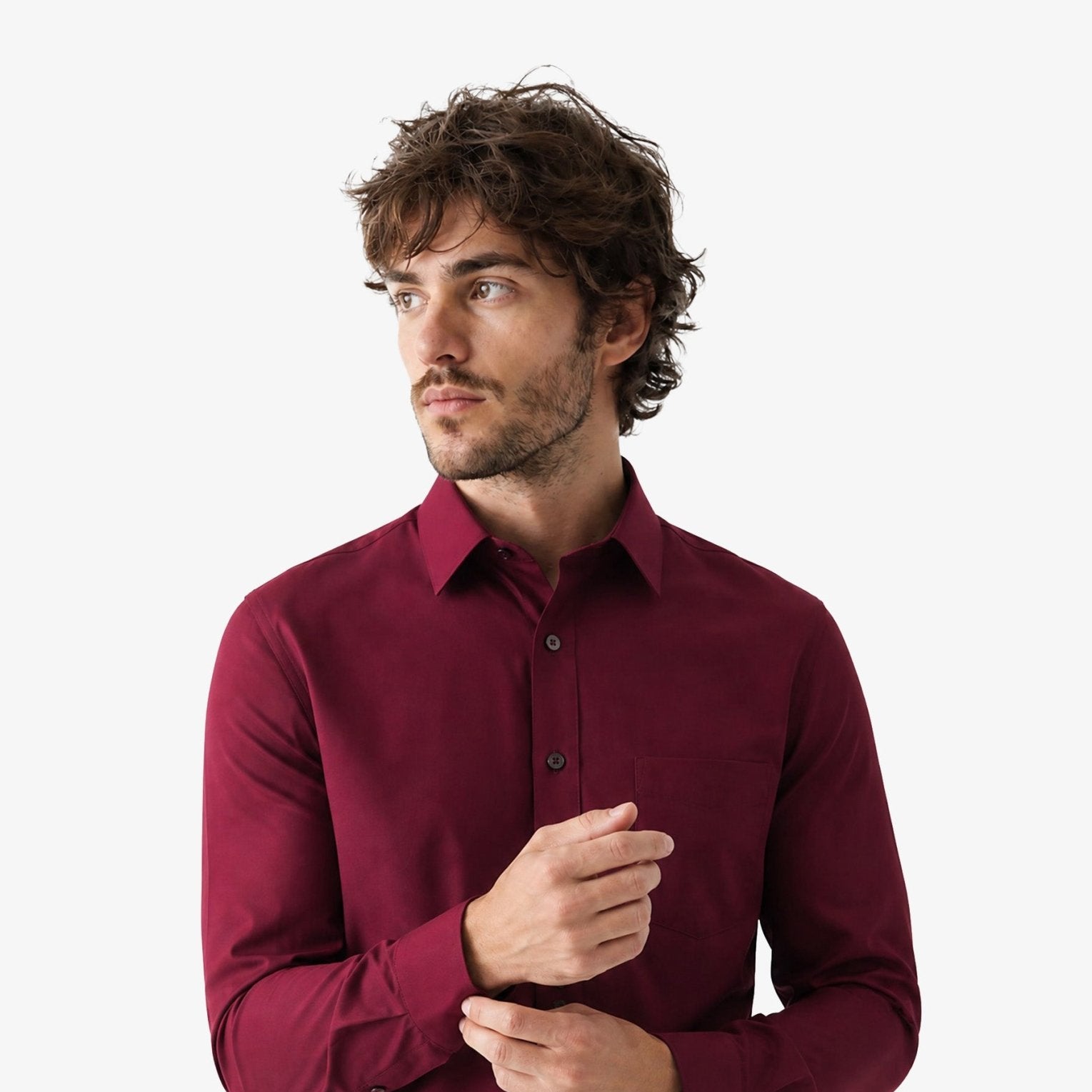 Manchester Camisa Vestir Algodón-Poliéster - Manga Larga para hombre