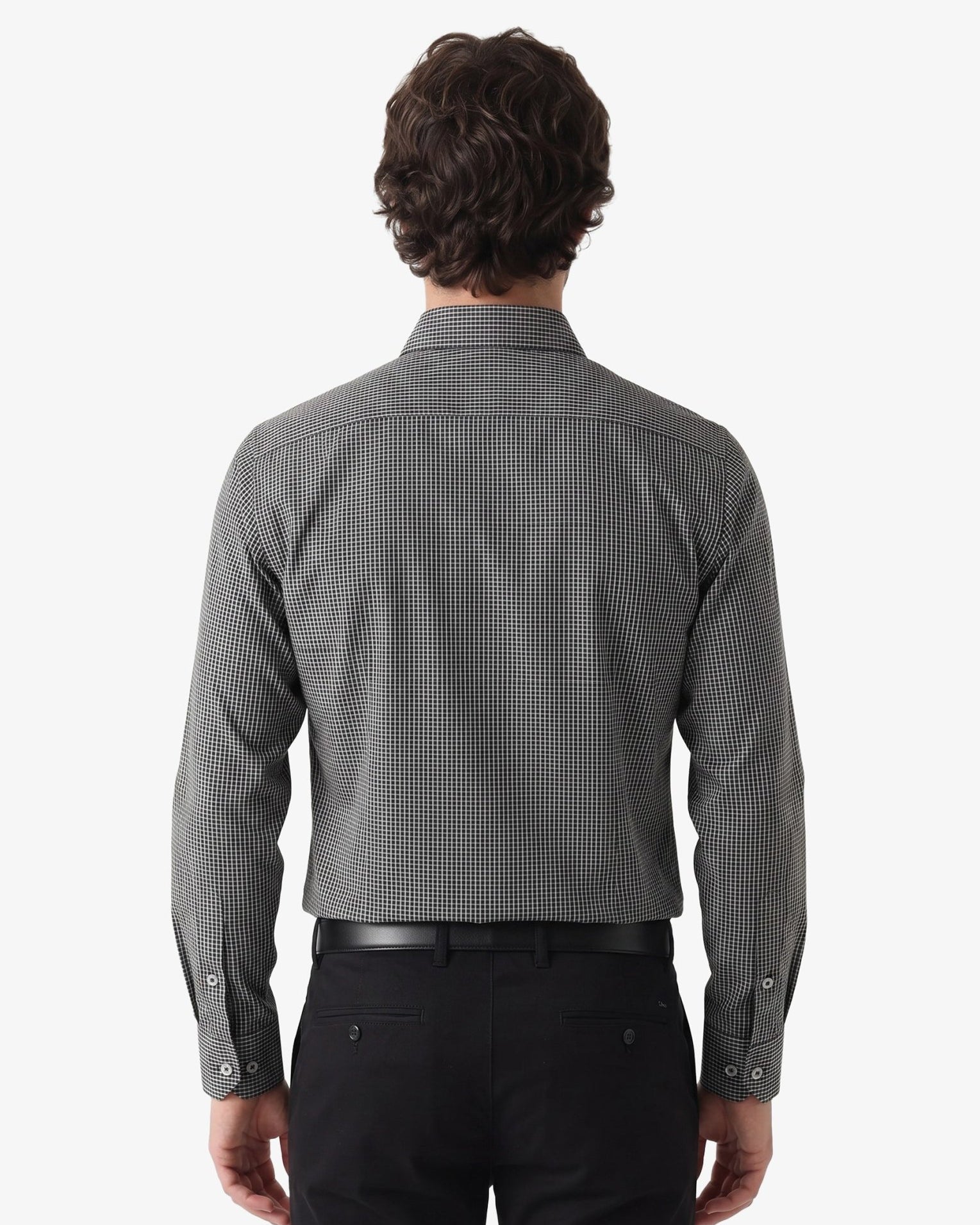 Manchester Camisa Vestir Cuadros Un Bolsillo - Manchester