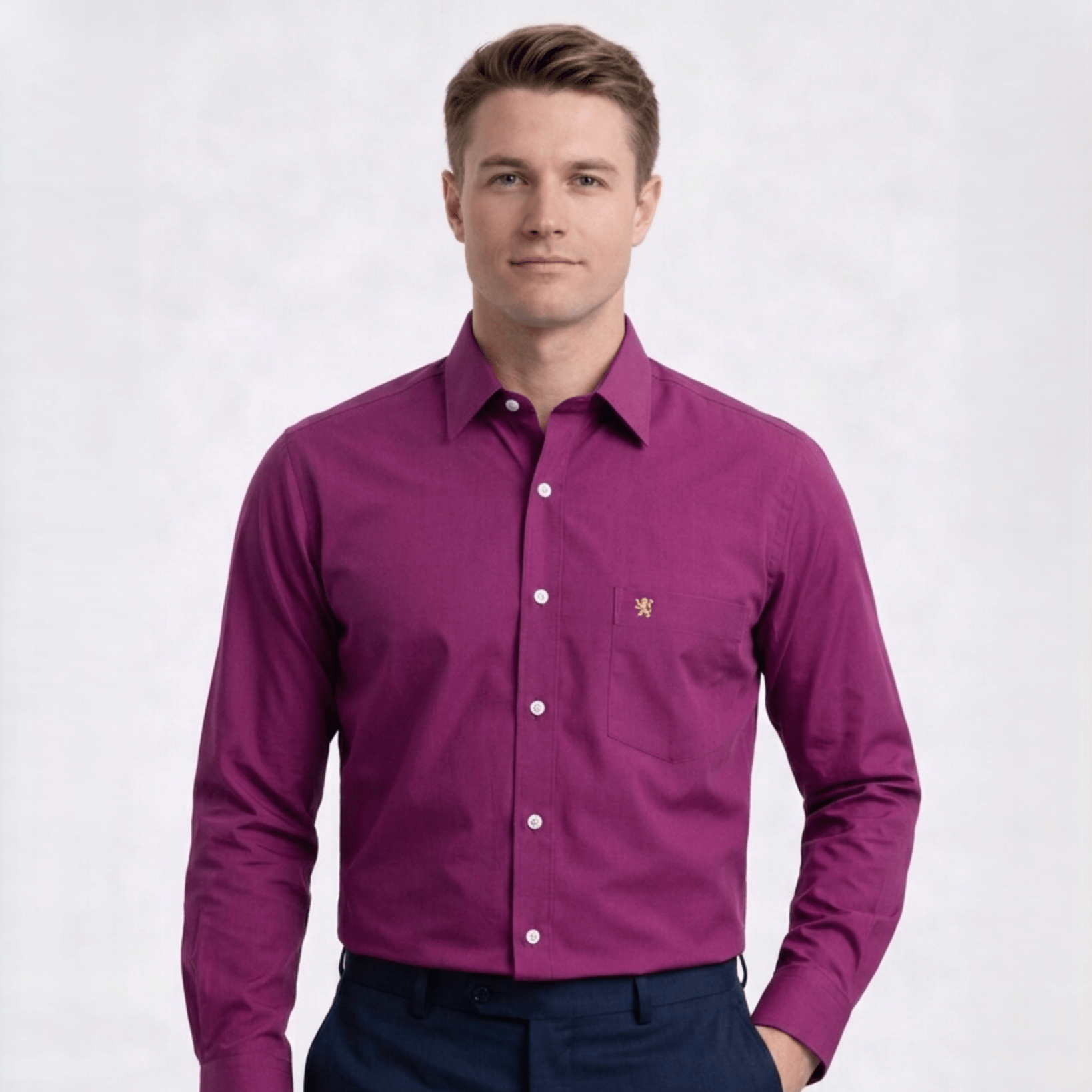 Manchester Camisa Vestir Elite 100% Algodón - Manga Larga - Manchester