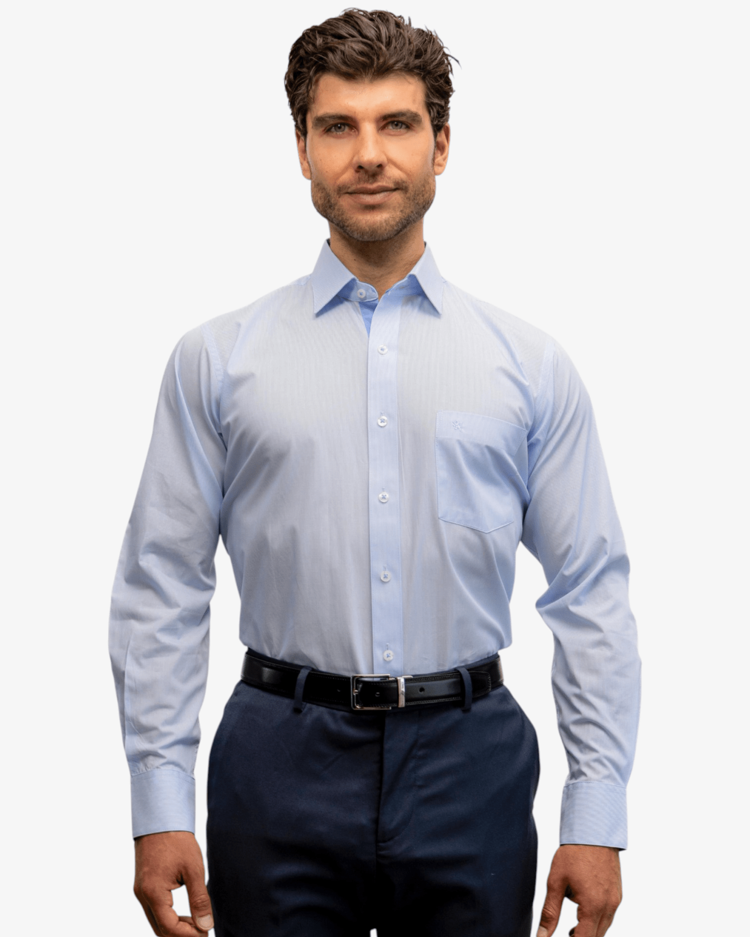 Manchester Camisa Vestir Elite 100% Algodón Wrinkle Free - Manchester