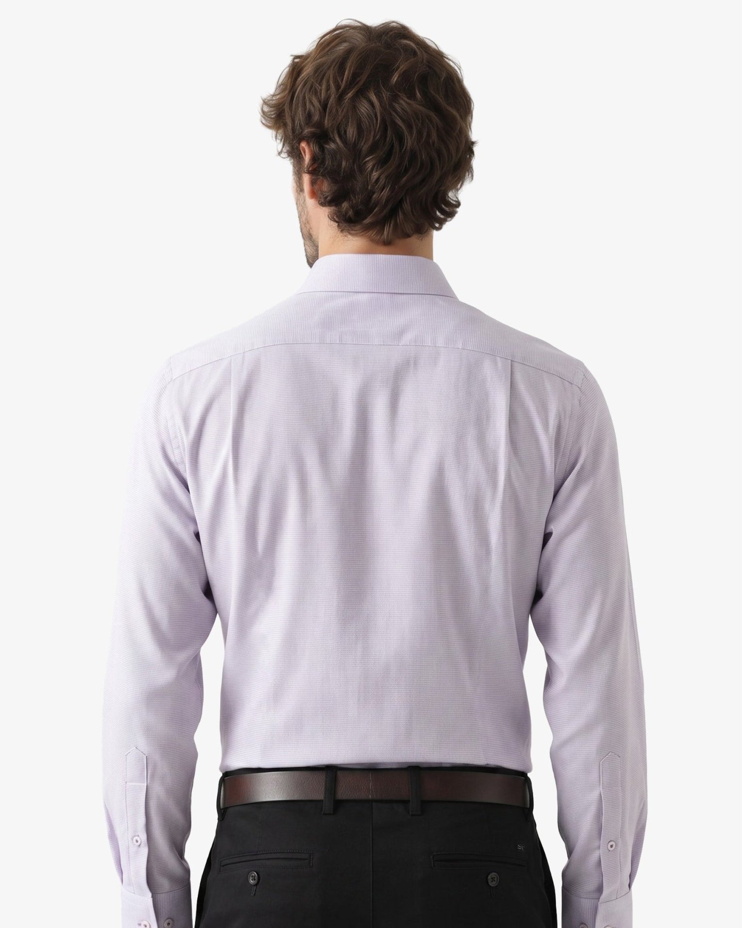 Manchester Camisa Vestir Formal Morada - Cuello Ajustable - Manchester