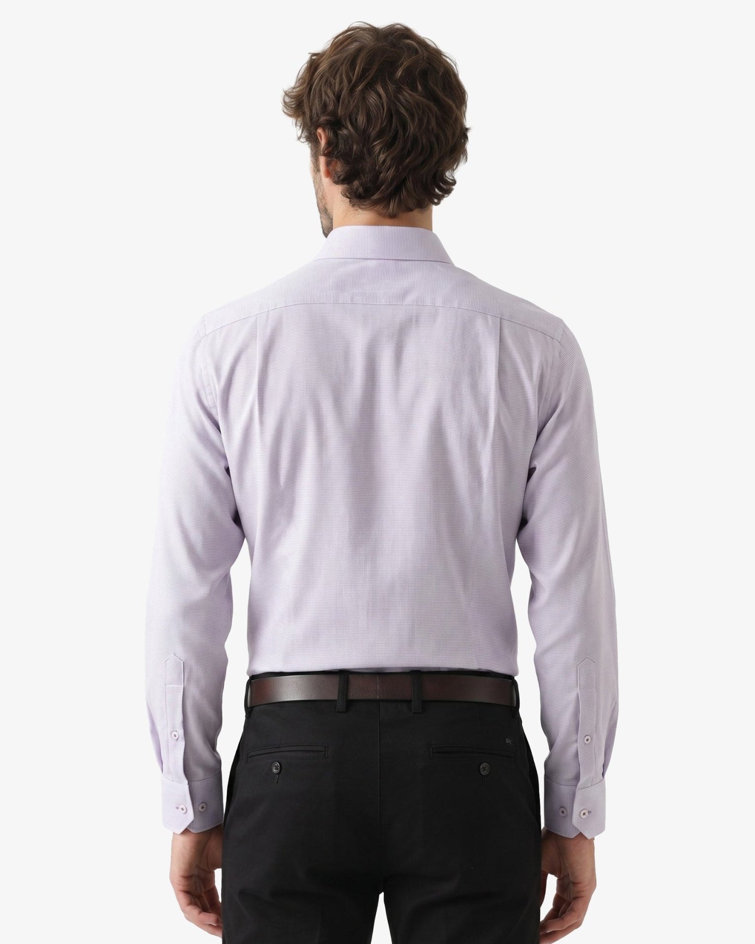 Manchester Camisa Vestir Formal Morada - Cuello Ajustable - Manchester