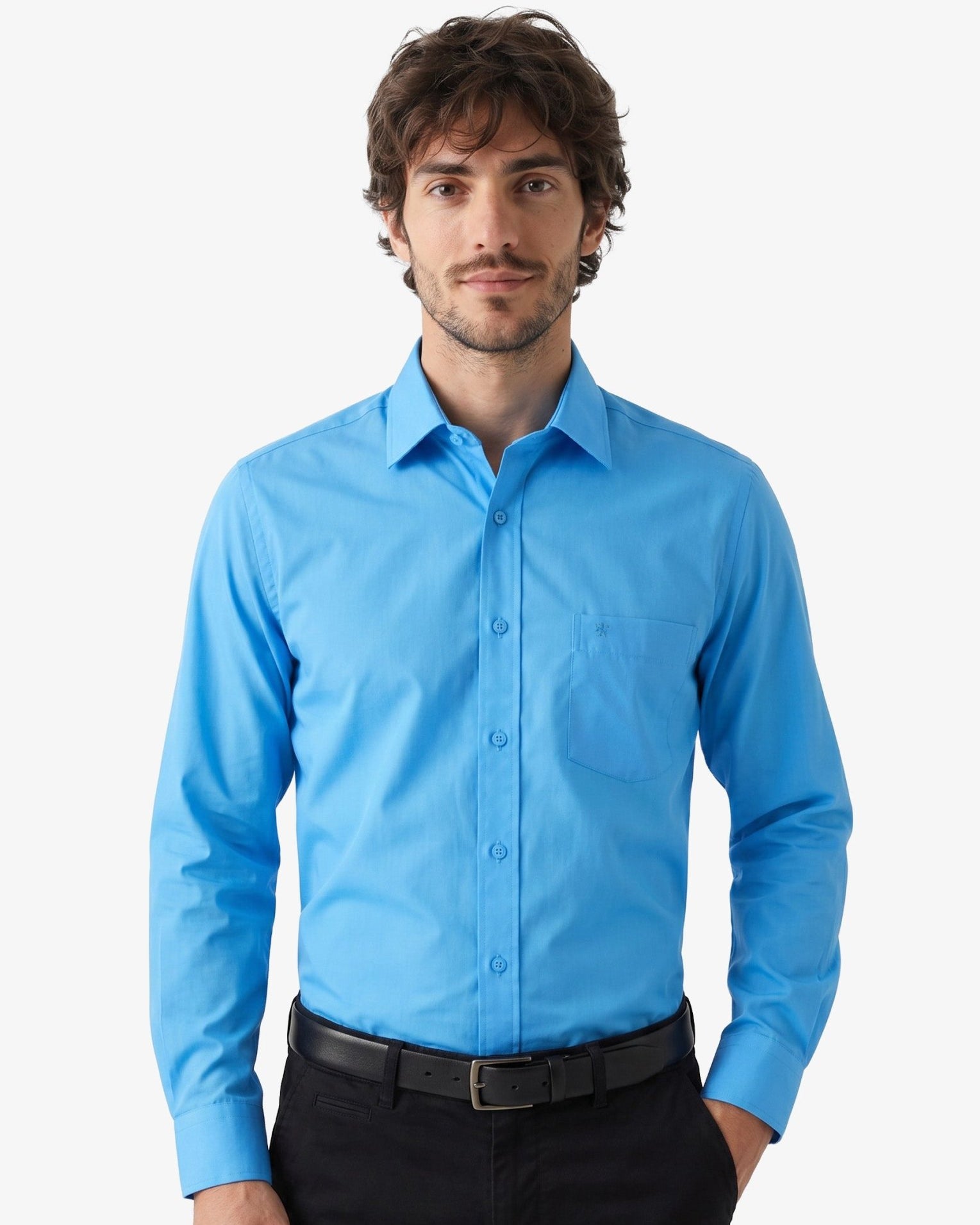 Manchester Camisa Vestir Slim Fit 100% Algodón - Manga Larga - Manchester