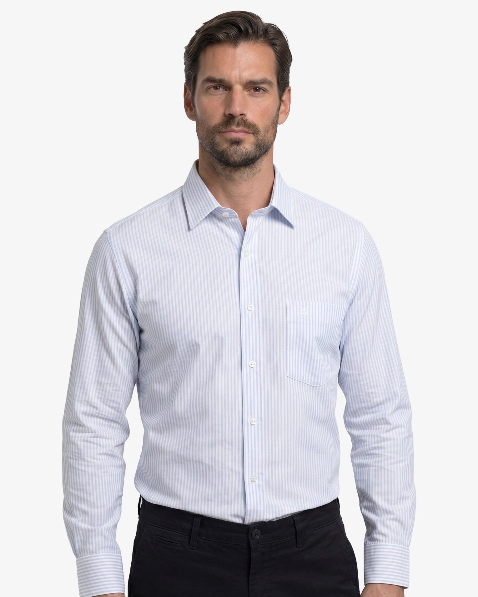 Manchester Elite Camisa de Vestir Algodón Wrinkle Free - Manchester