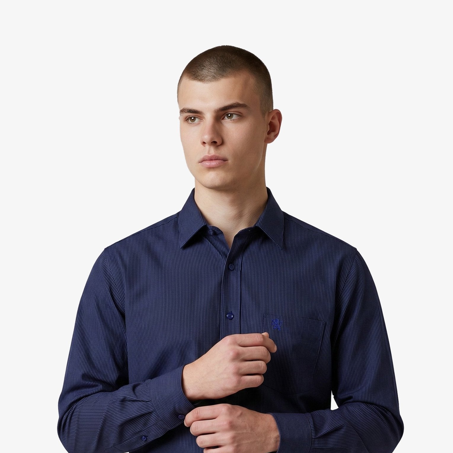 Manchester Elite Camisa de Vestir Algodón Wrinkle Free - Manchester