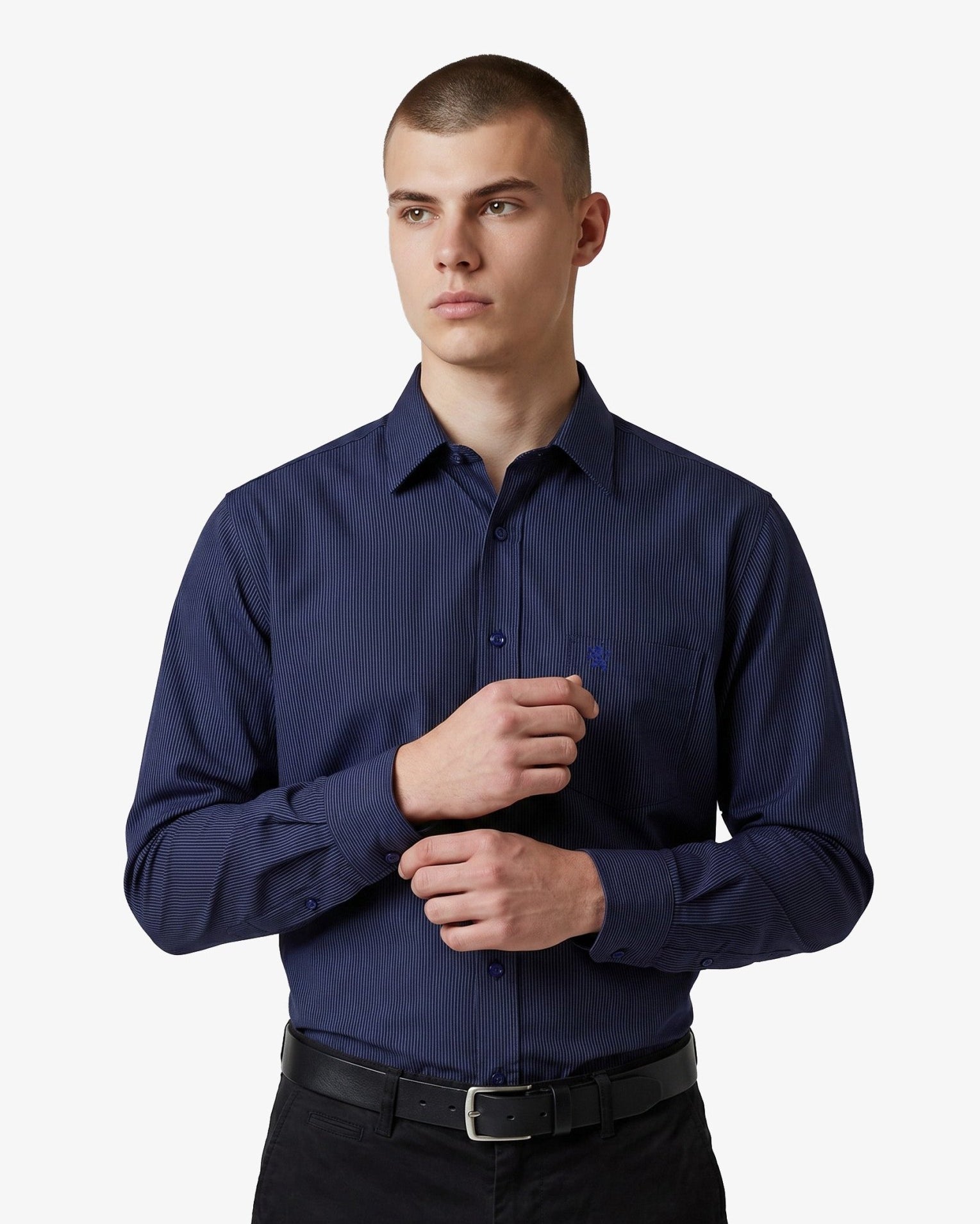 Manchester Elite Camisa de Vestir Algodón Wrinkle Free - Manchester